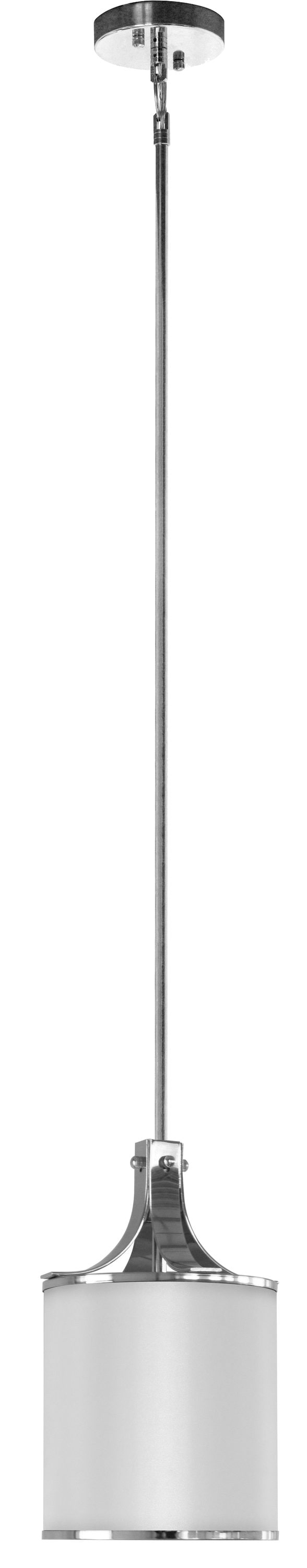 Whitfield Lighting SH2307-PWCH Pauline 1 -Light Chrome Transitional Cone Mini Hanging Pendant light
