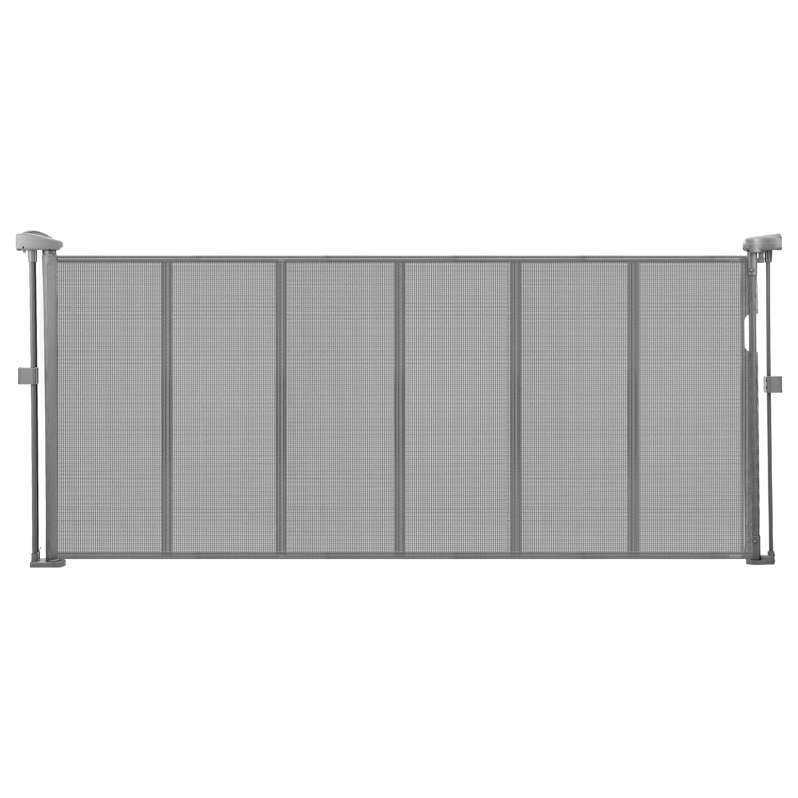 VEVOR Retractable Baby Gate  34 inch Tall  Extends up to 71 inch Wide  Retractable Gate for Kids or Pets  Mesh Material  Easy to Install for Indoor Stairs  Doorways  Hallways  Playrooms  Gray