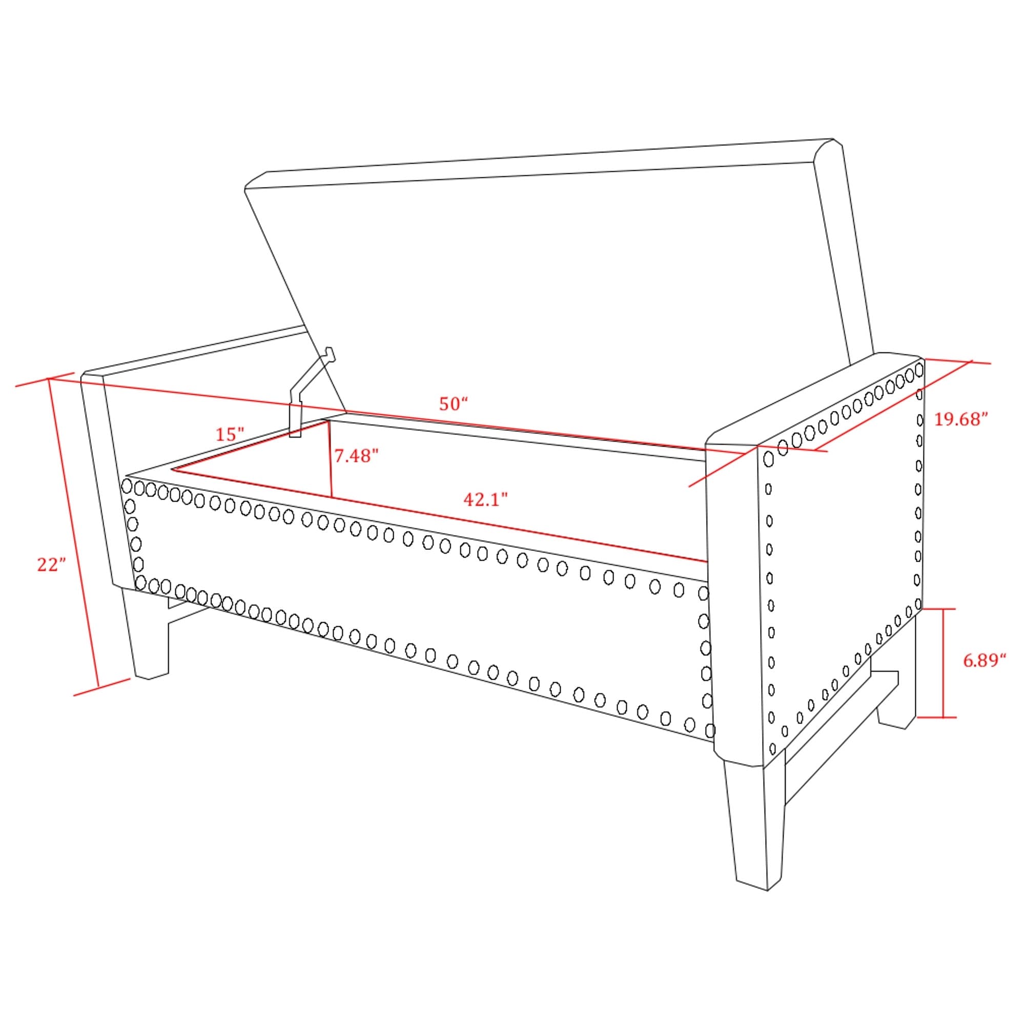 Inspired Home SB09-02SB-LS bench - View #9