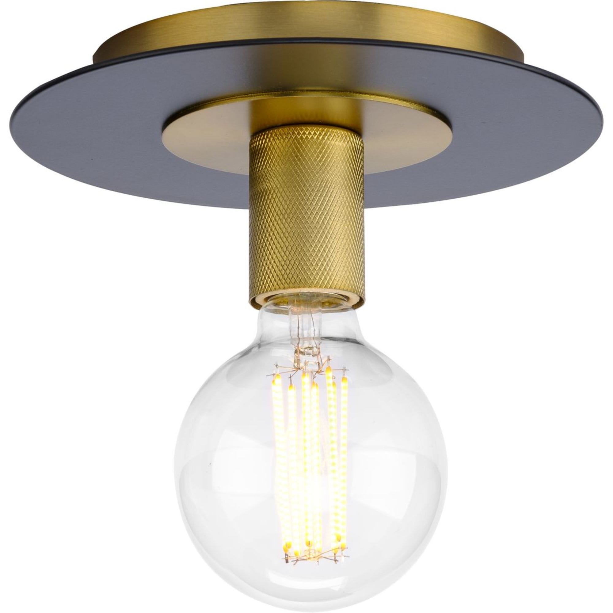 Progress Lighting P350247-109 Trimble 1 -Light 8-in Brushed Bronze Flush Mount Light