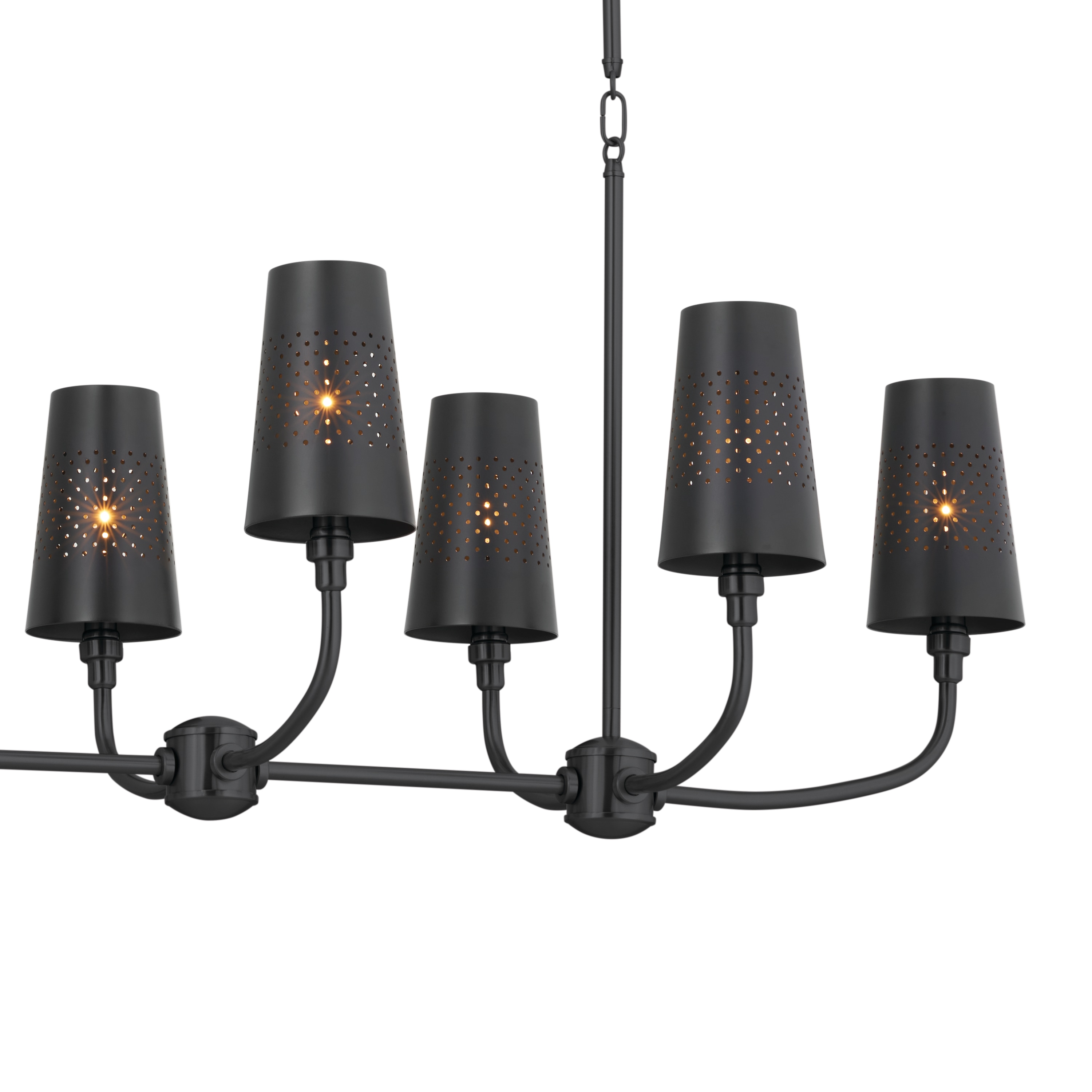 Kichler Adeena 8 -Light Black Traditional For Use in Bedrooms, Dining Rooms, Foyers, Kitchens, Living Rooms Chandelier 5269712 Sansujyuku sansujyuku.com