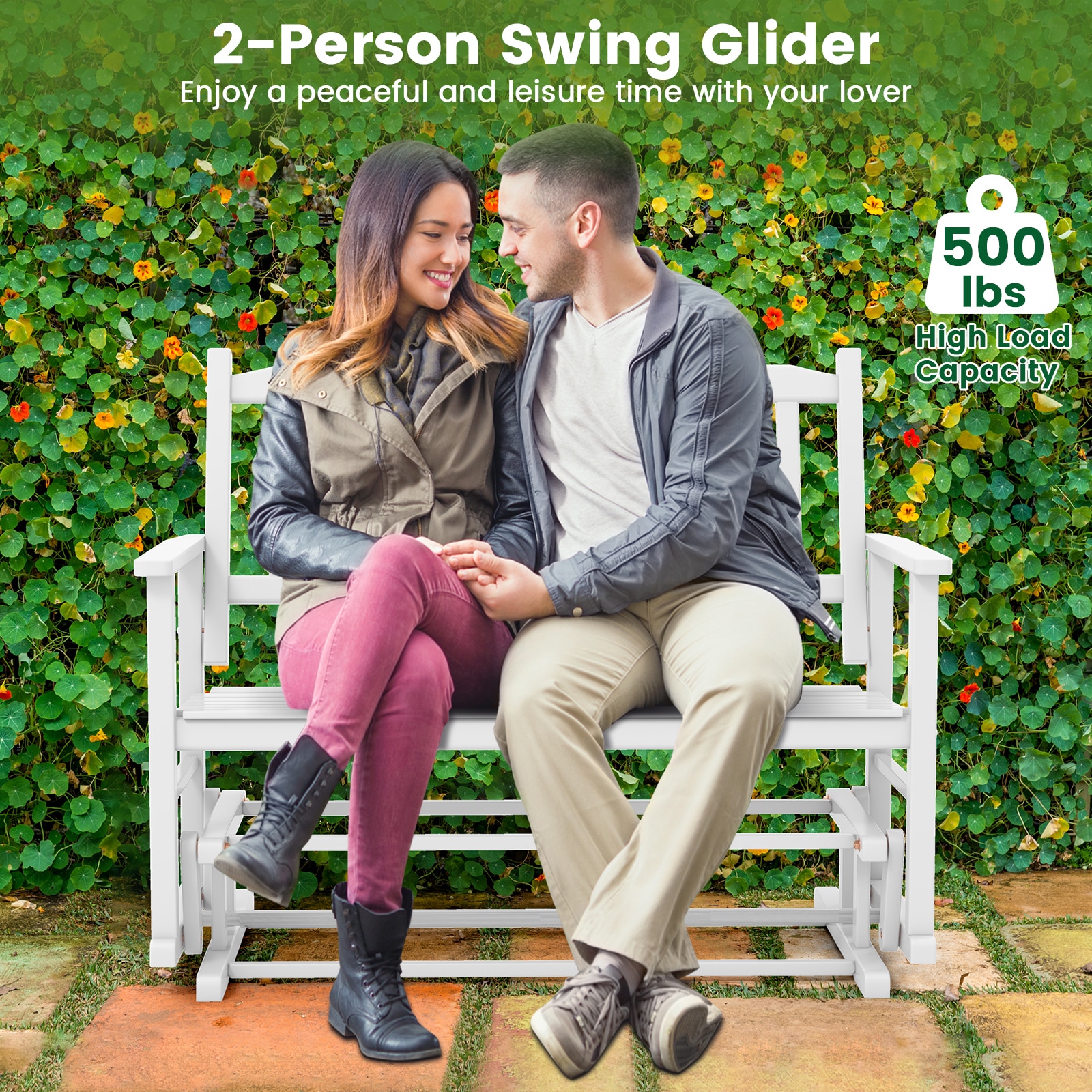 LIVIZA TDZ11444WH Swing-Gliders - View #7