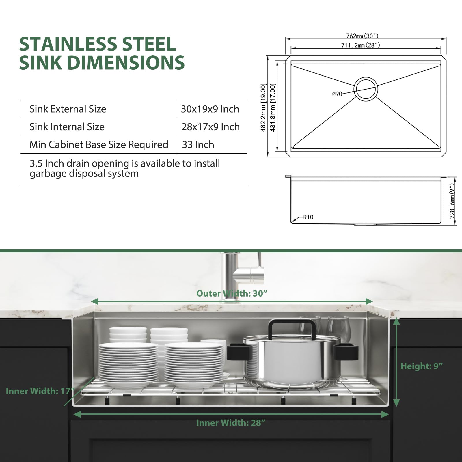 DHMHD LDH0810X337 Kitchen-Sinks - View #8