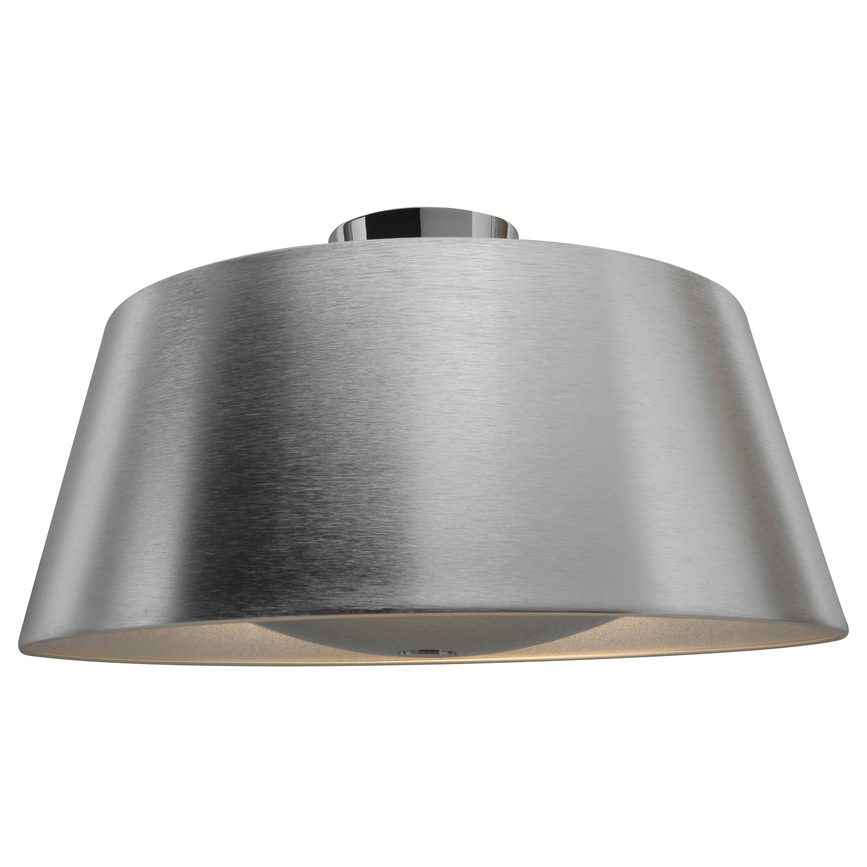 Access Lighting 23764-BSL SoHo 3 -Light 18.75-in Brushed Gray Flush Mount Light