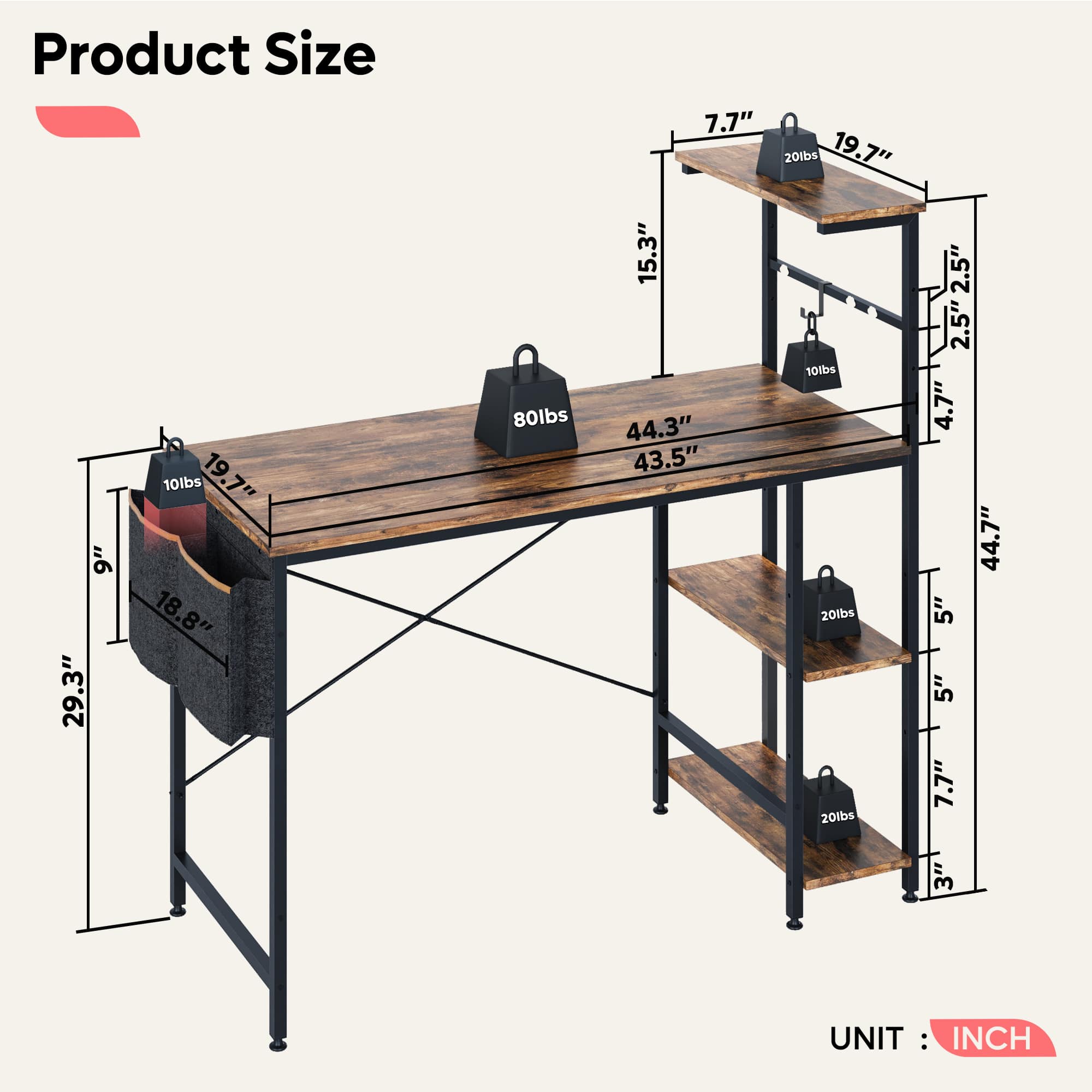 Bestier LOW-D471Z-RST desks - View #5