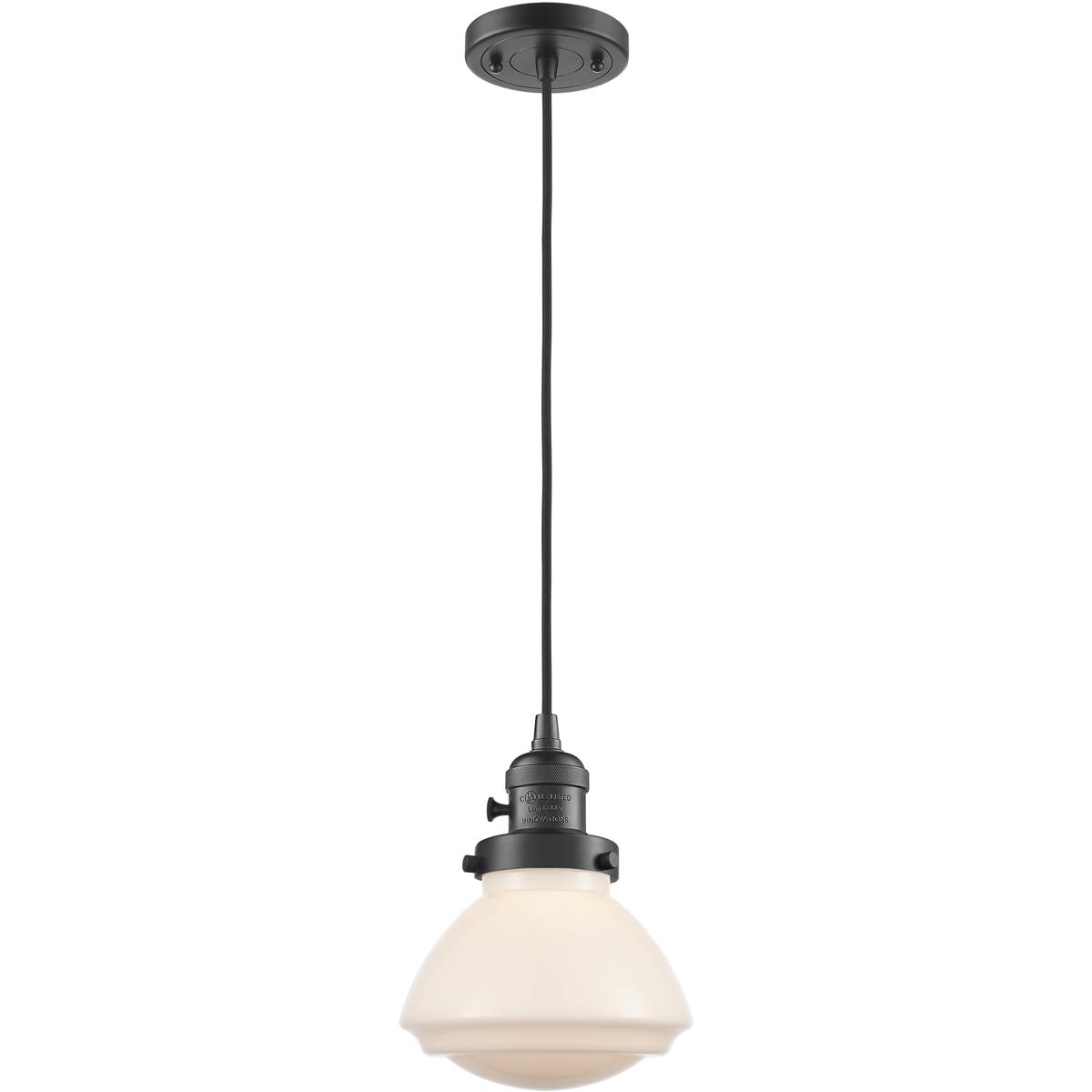 Innovations Lighting 2344005 201CSW-OB-G321-LED Franklin Restoration Olean Mini Pendant