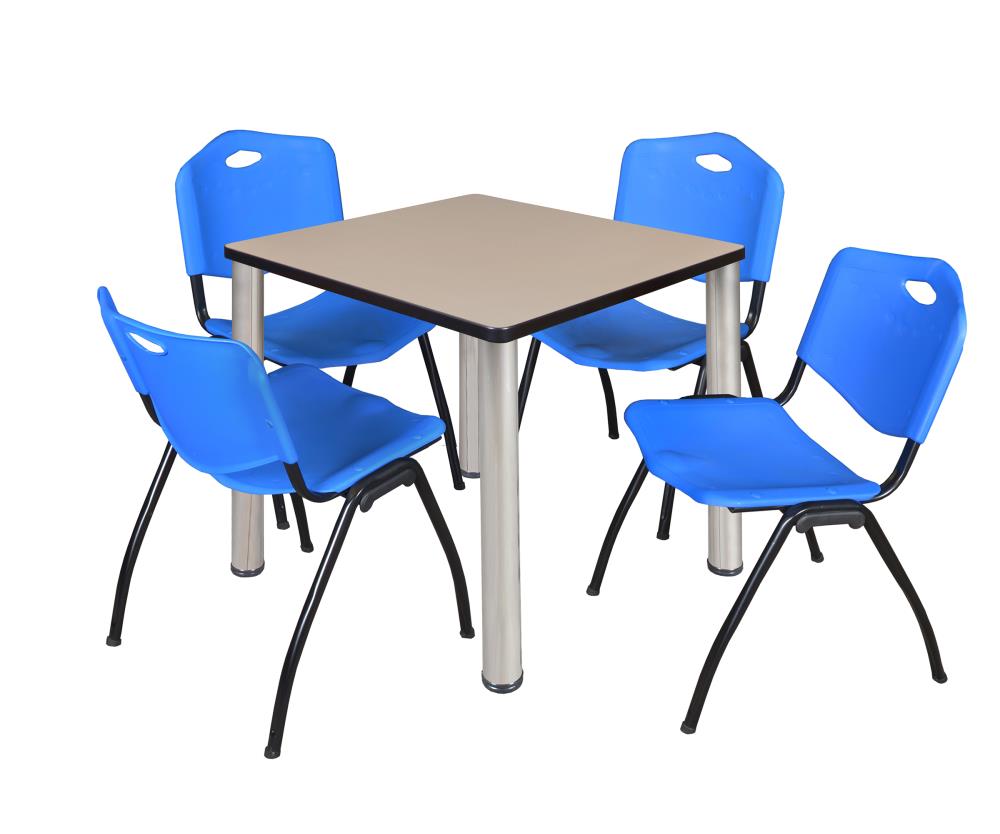 Regency TB3030BEBPCM47BE Breakroom Off-white 4-Person Training Table (30-in W x 29-in H)
