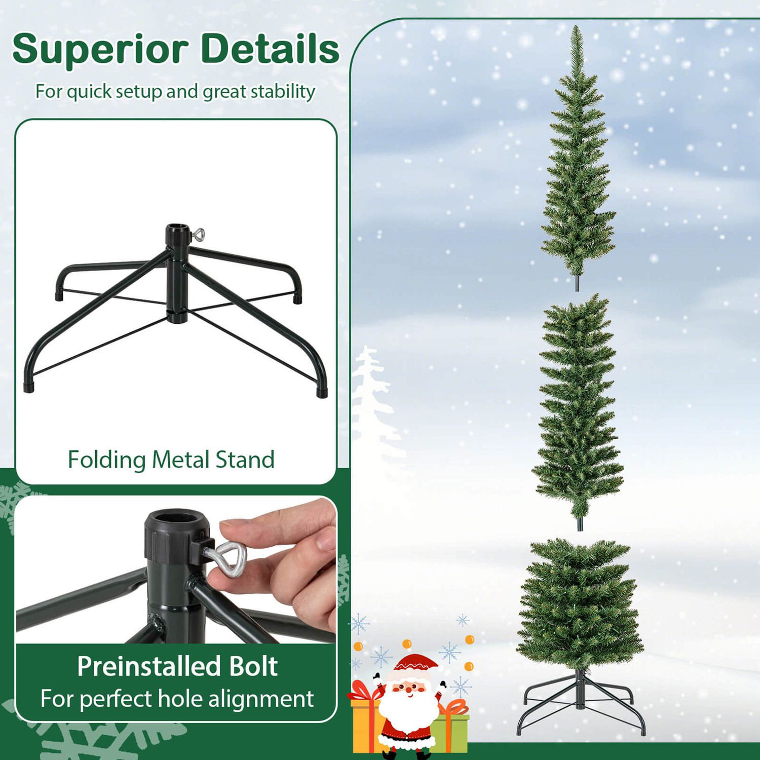 Costway CSHY001539 Artificial-Christmas-Trees - View #7