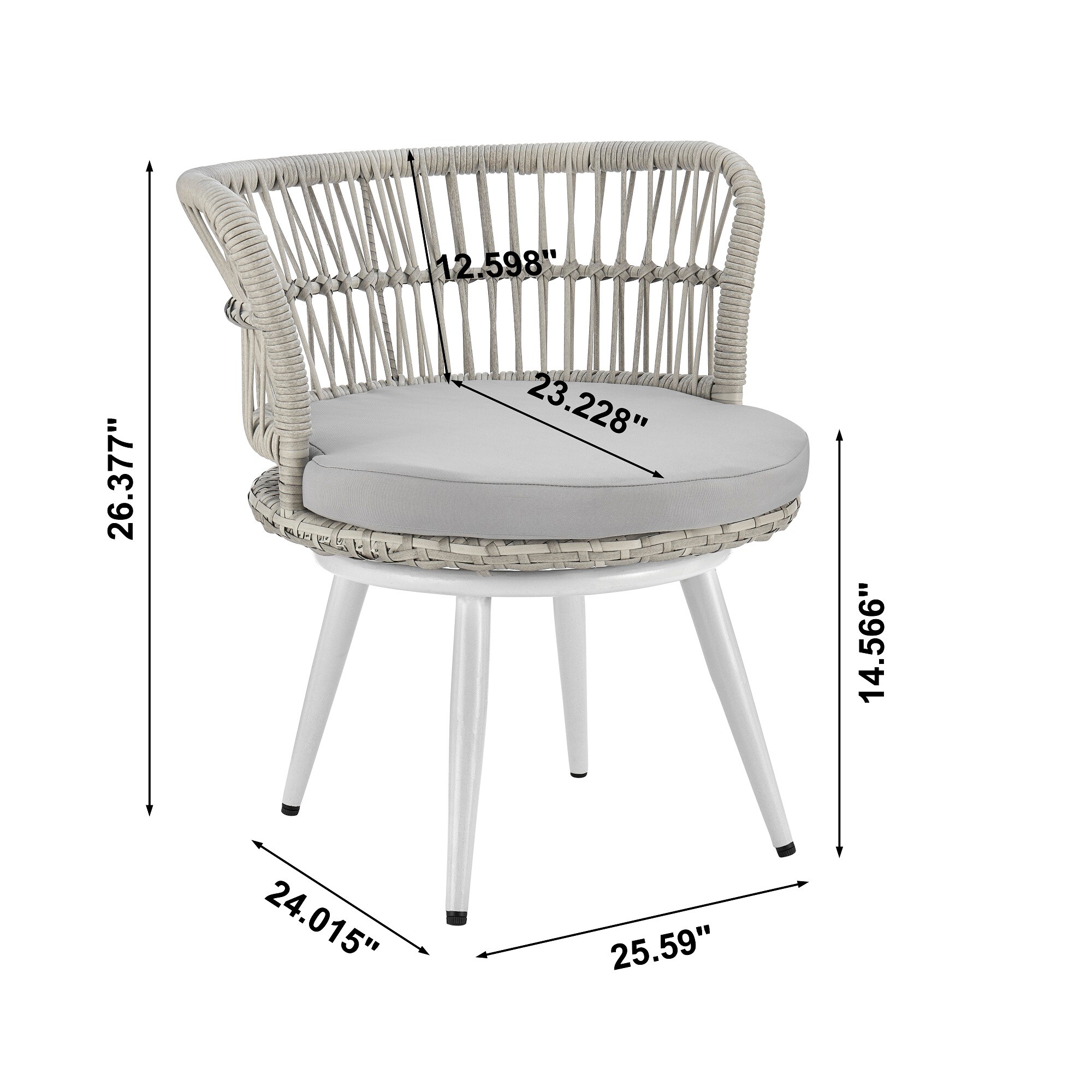 Manhattan Comfort OD-CV013-GY Patio-Conversation-Sets - View #3