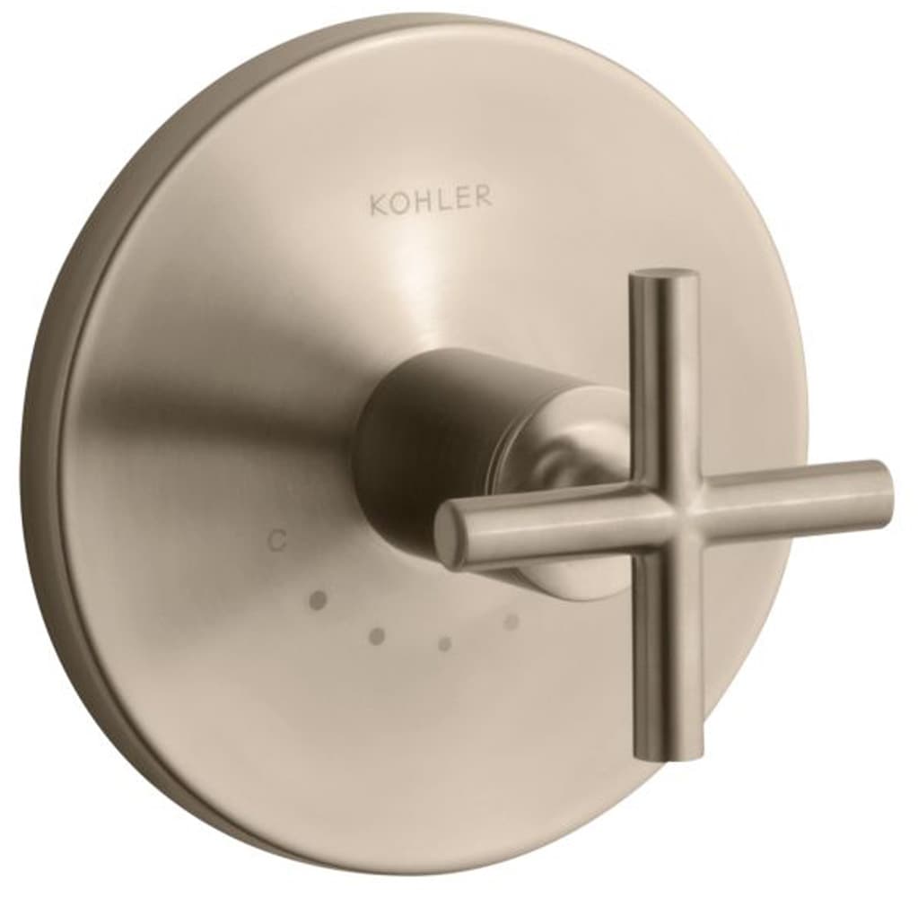 KOHLER T14488-3-BV Vibrant Brushed Bronze Cross Shower Handle