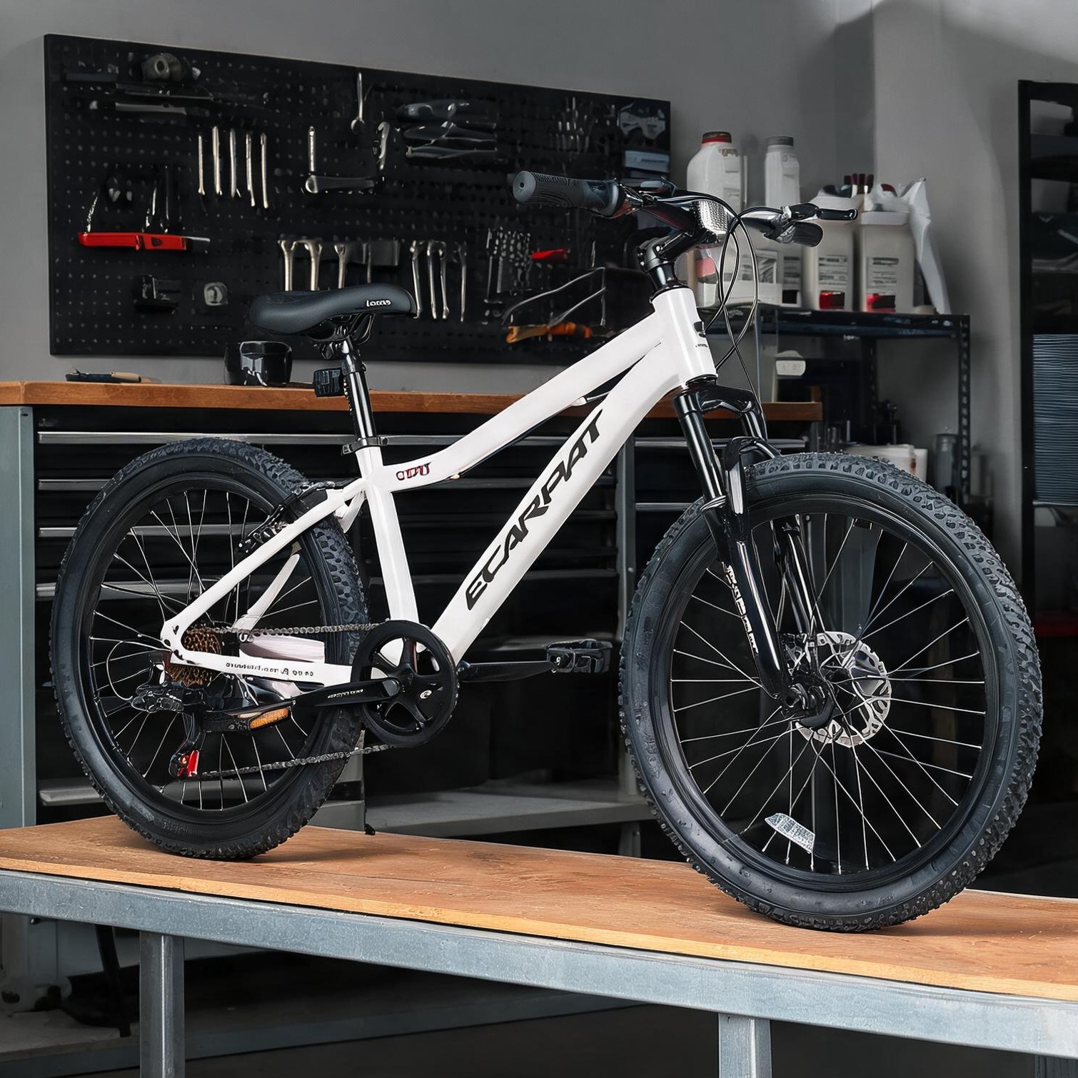 Naturefalls Outdoor Space Outdoor Bikes with White Steel Adjustable Design Adjustable Design 24