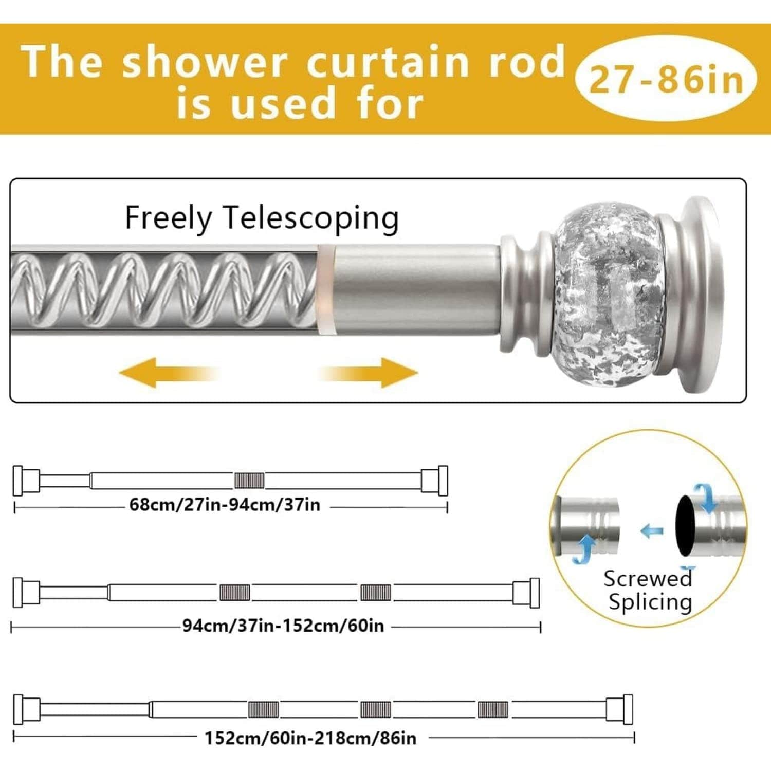 Angel Sar L2ZQYA612BSR06 Shower-Rods - View #3