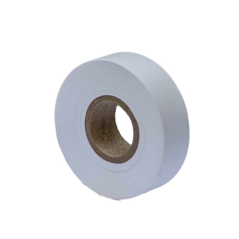 Case of 12-Signal White Flagging Tape,300' Roll,Fade Resistant,#17020 FREE SHIP 