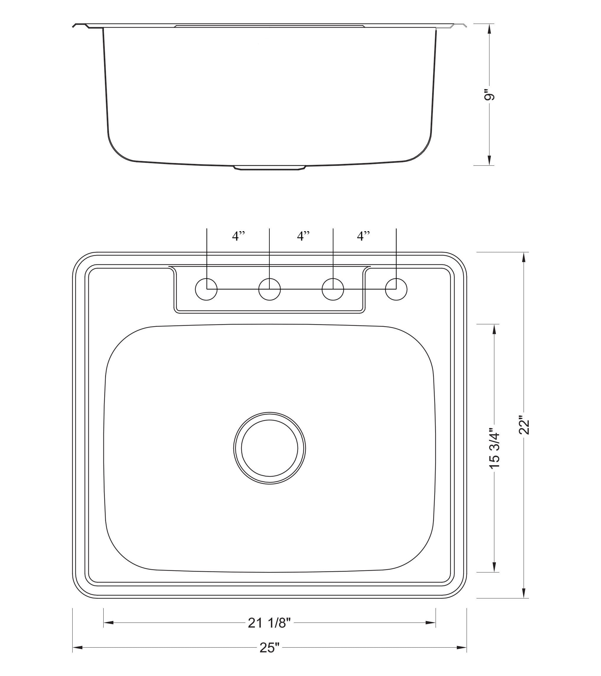 eModernDecor ALTS-2522-CKC Kitchen-Sinks - View #8
