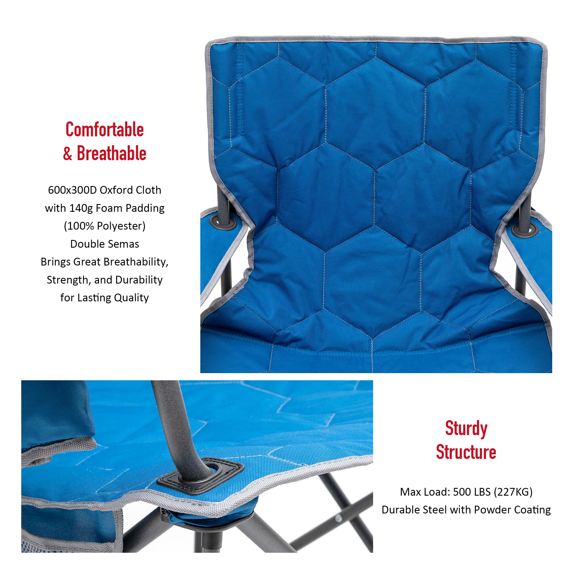 Clihome CL-P4AC2418BBU1 Beach-Camping-Chairs - View #5