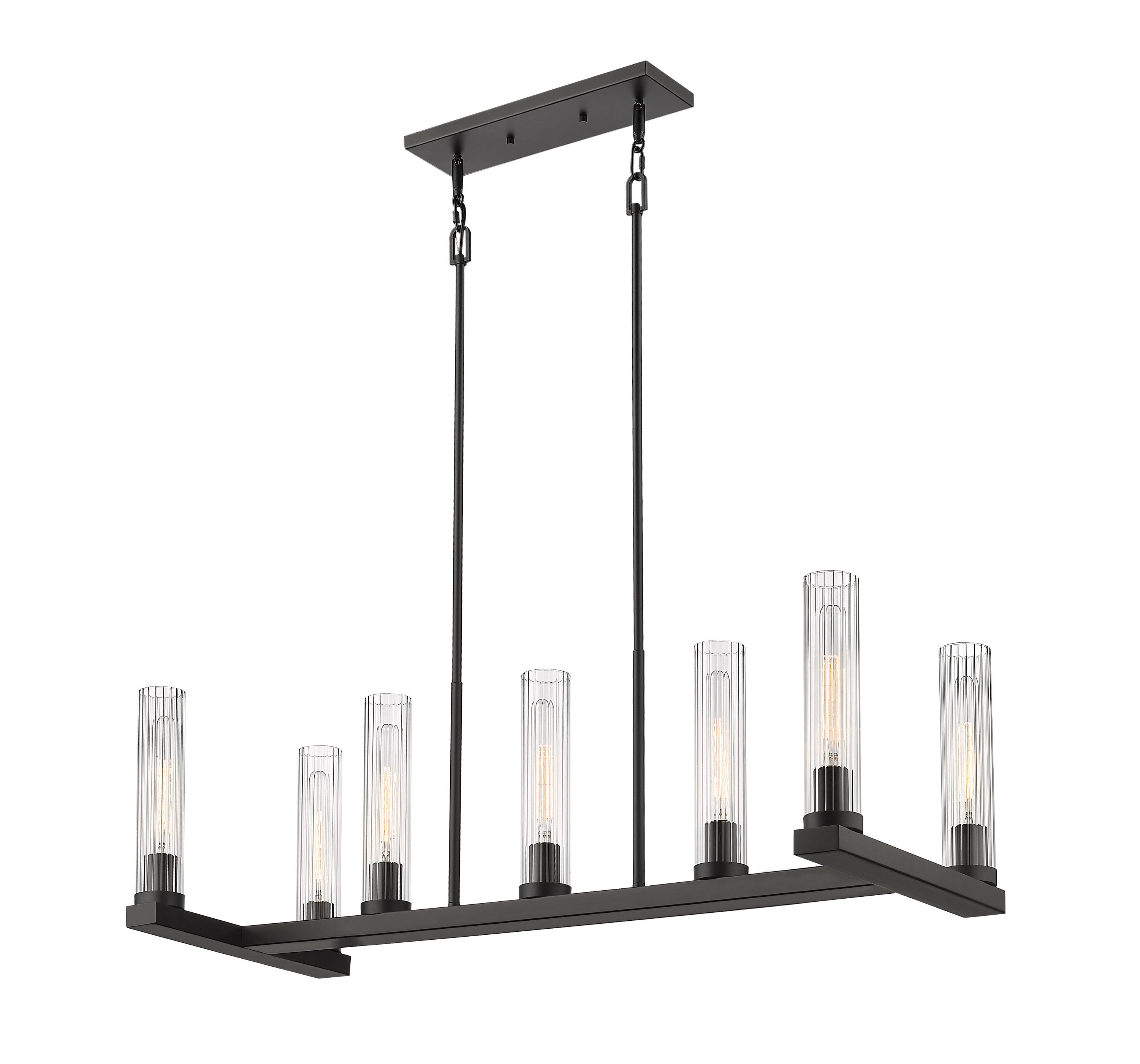 Z-Lite 3031-7L-BRZ Beau 7 -Light Bronze Transitional For Use in Bathrooms, Bedrooms, Dining Rooms, Foyers, Kitchens, Living Rooms Chandelier
