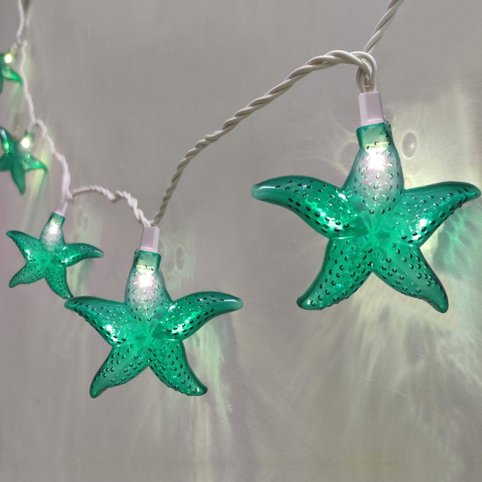 String Light Small Base Afoxsos Ocean Themed Starfish String Lights 8.3Ft Marine Fairy Lights ...