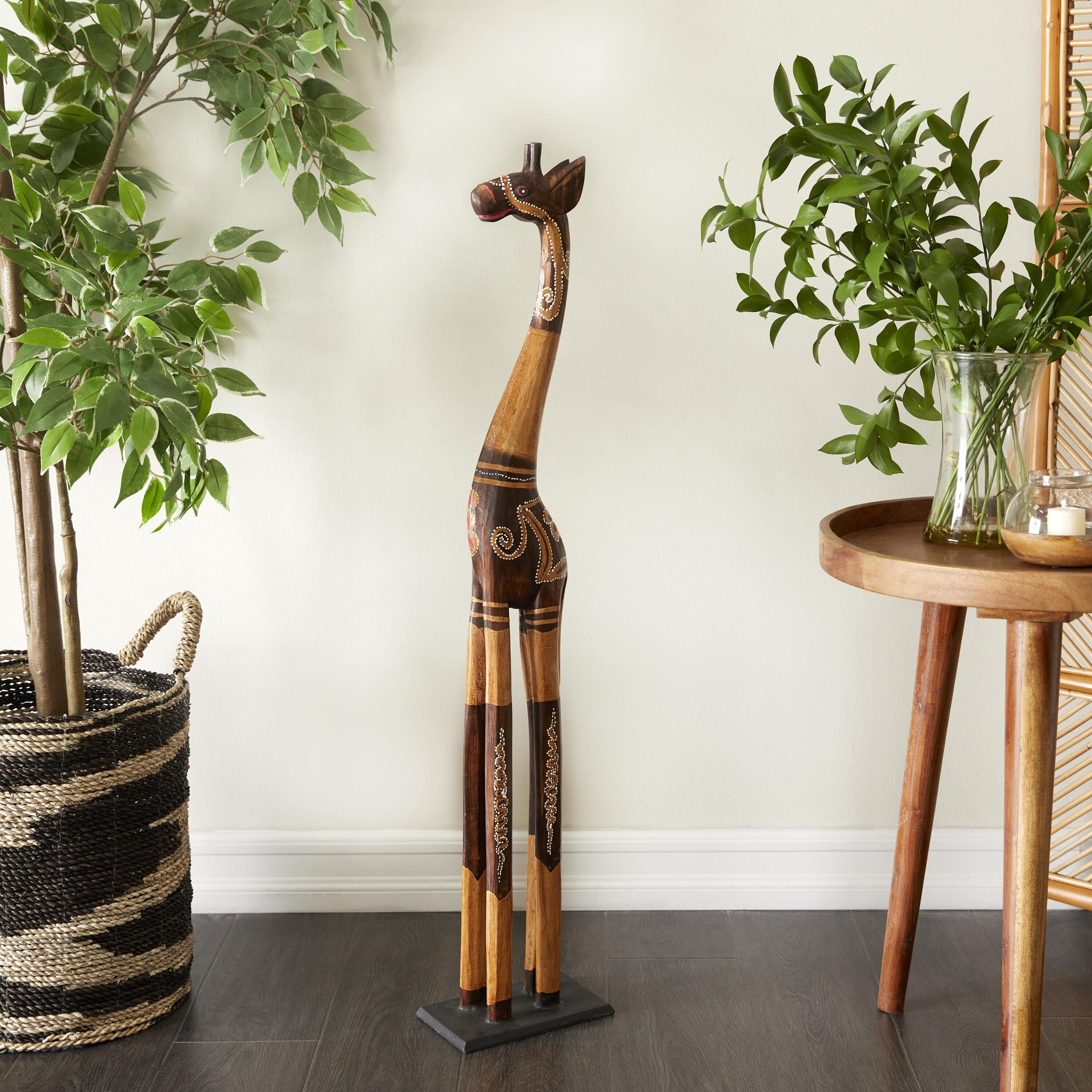 Grayson Lane 36681 Orange Wood Eclectic Sculpture