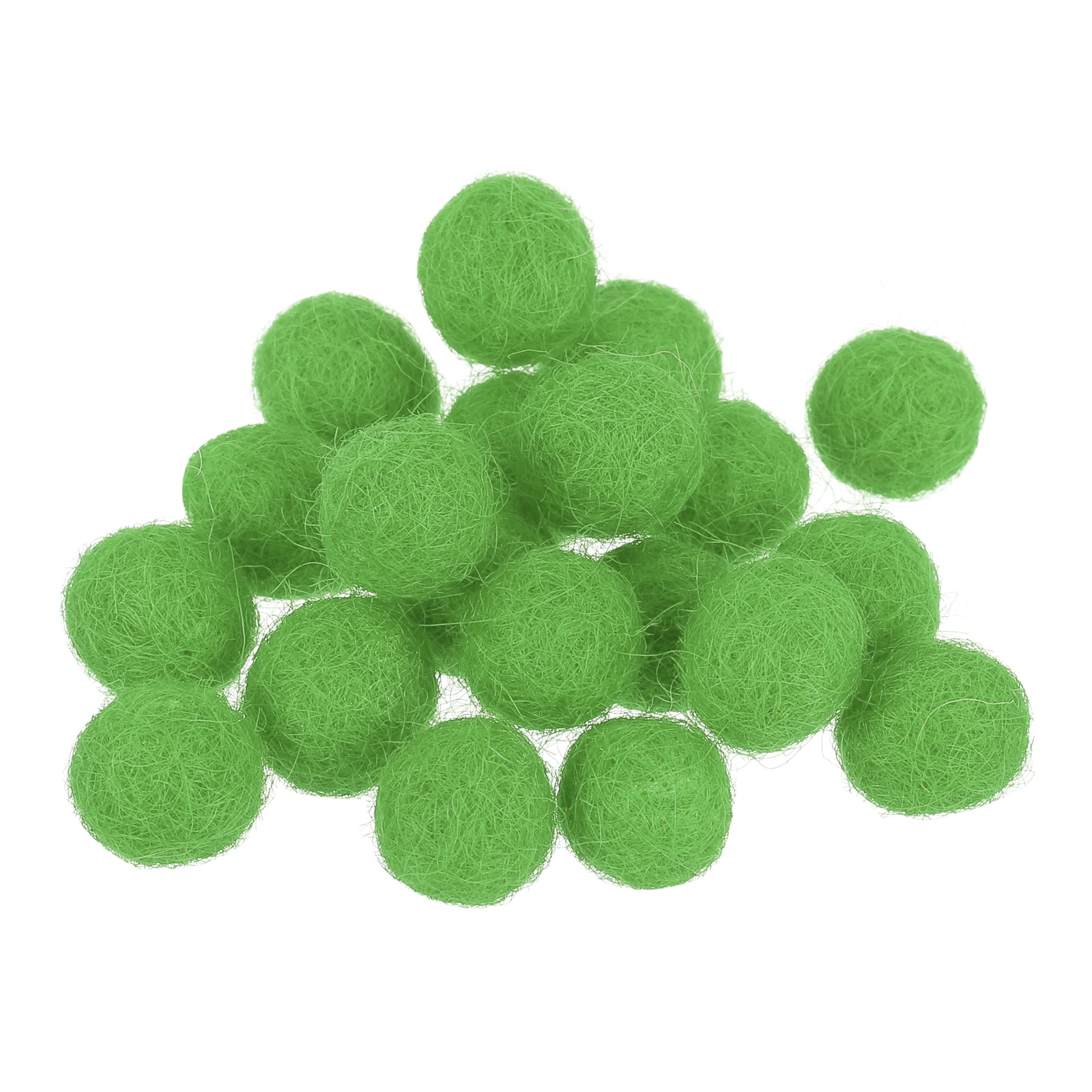 PATIKIL Wool Felt Balls Beads Wool Felting Pom 1cm 10mm Light Green for Home Decor DIY Crafts Handcrafts Project 20pcs