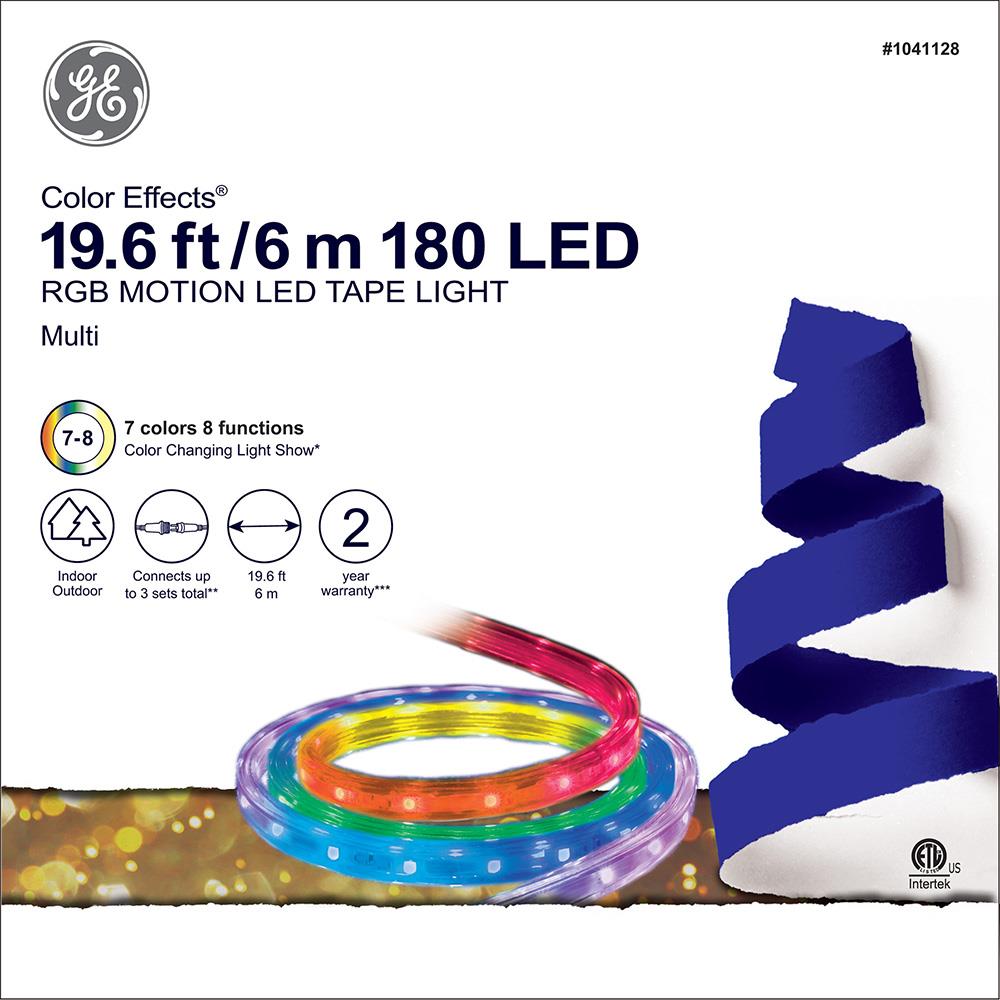 GE Color Effects 180-Light 19.6-ft Color Changing Integrated LED