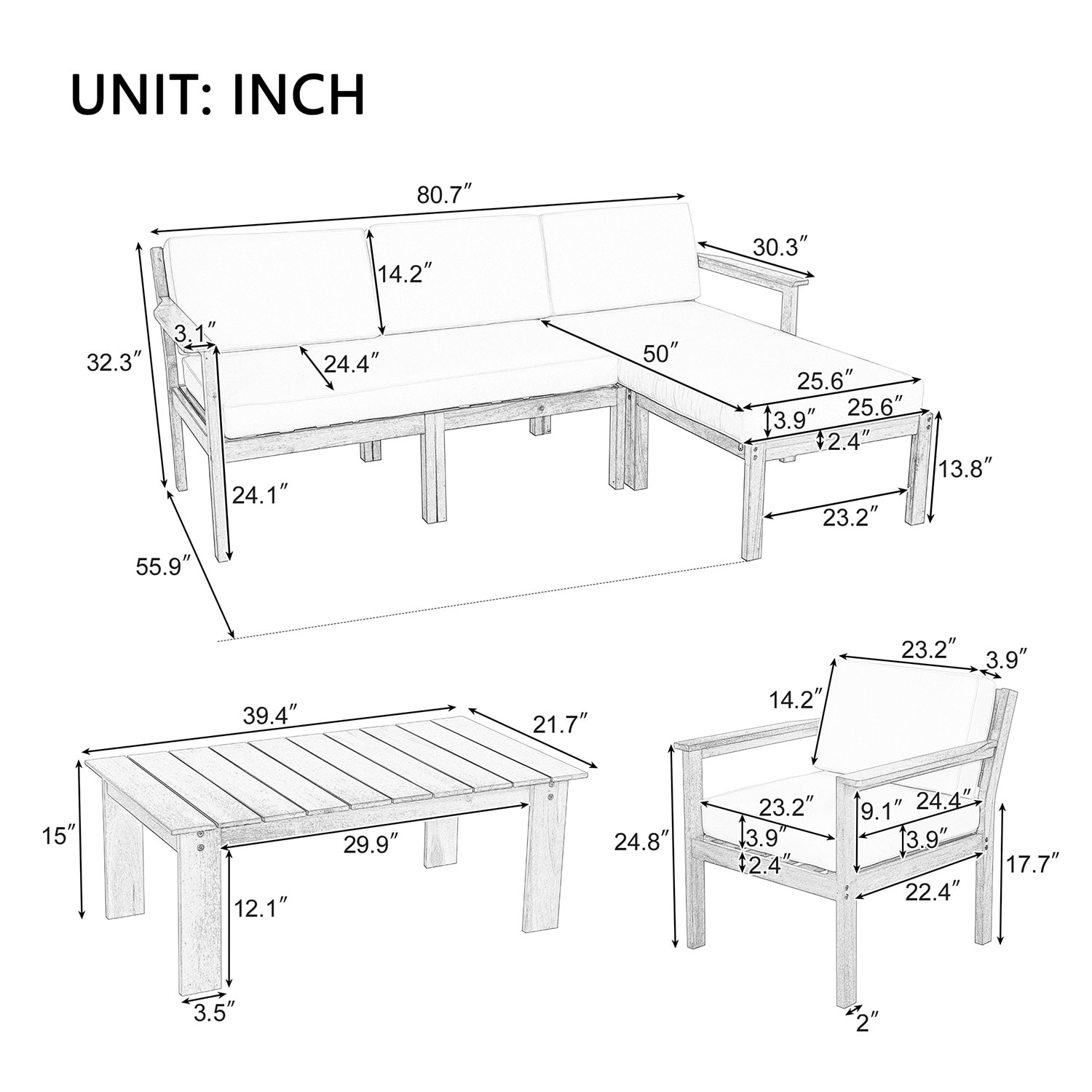 Bybafun YA0200078 Patio-Sofas-Daybeds - View #2
