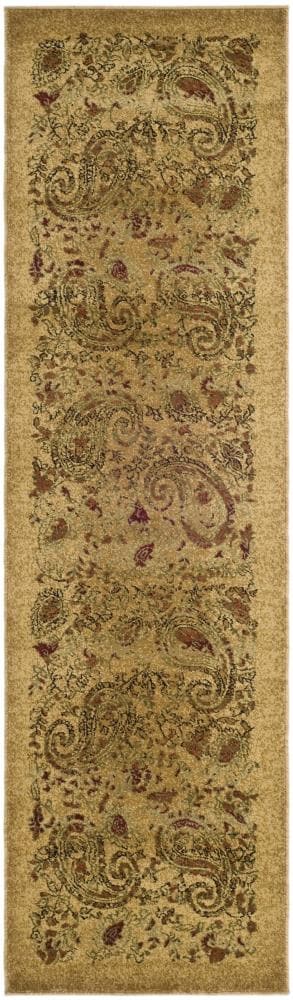 Safavieh LNH224A-222 Lyndhurst Paisley Life 2 x 22 (ft) Loomed Polypropylene Beige/Multi Rectangular Indoor Paisley Vintage Runner rug