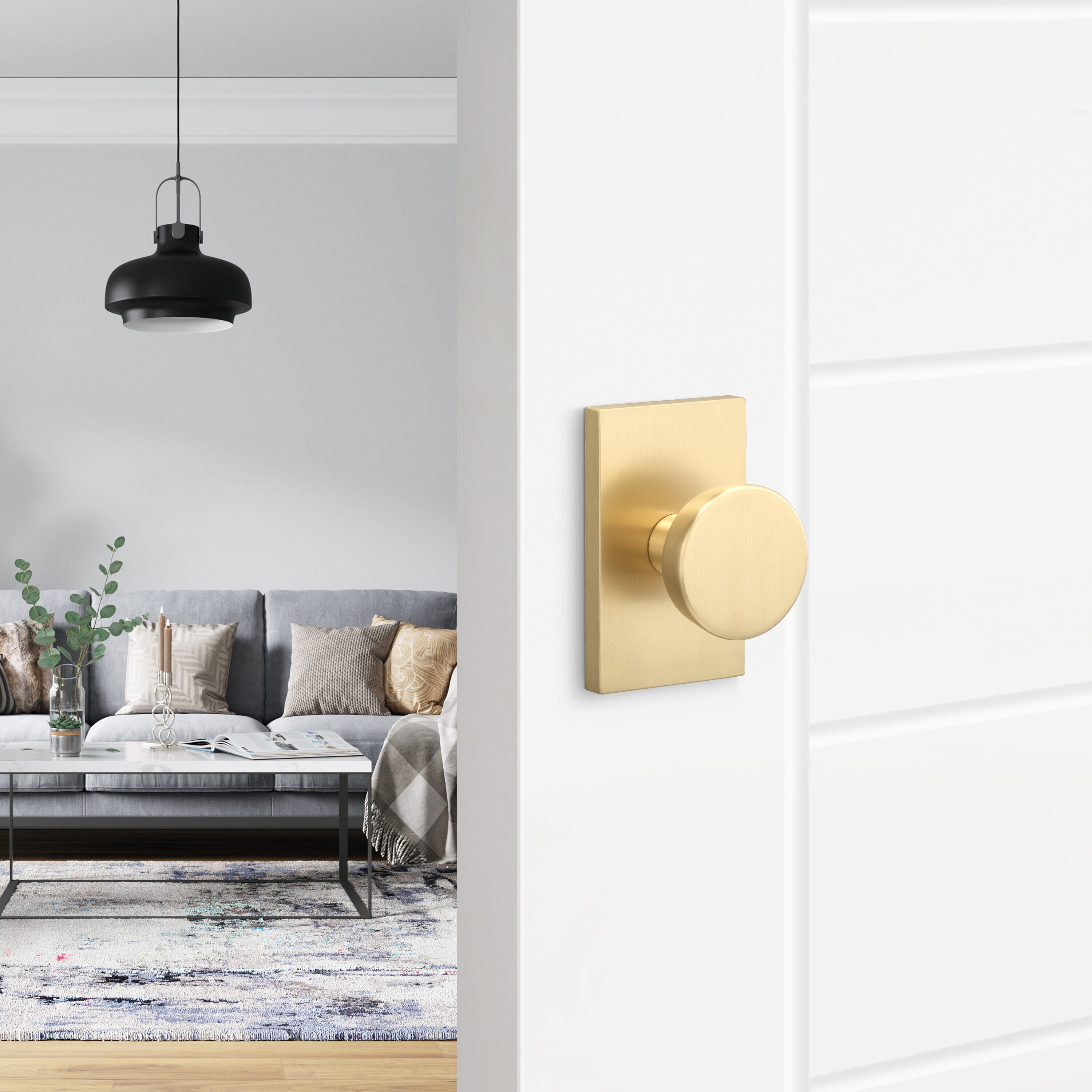 Sure-Loc Hardware ZT100 SB Door-Knobs - View #3