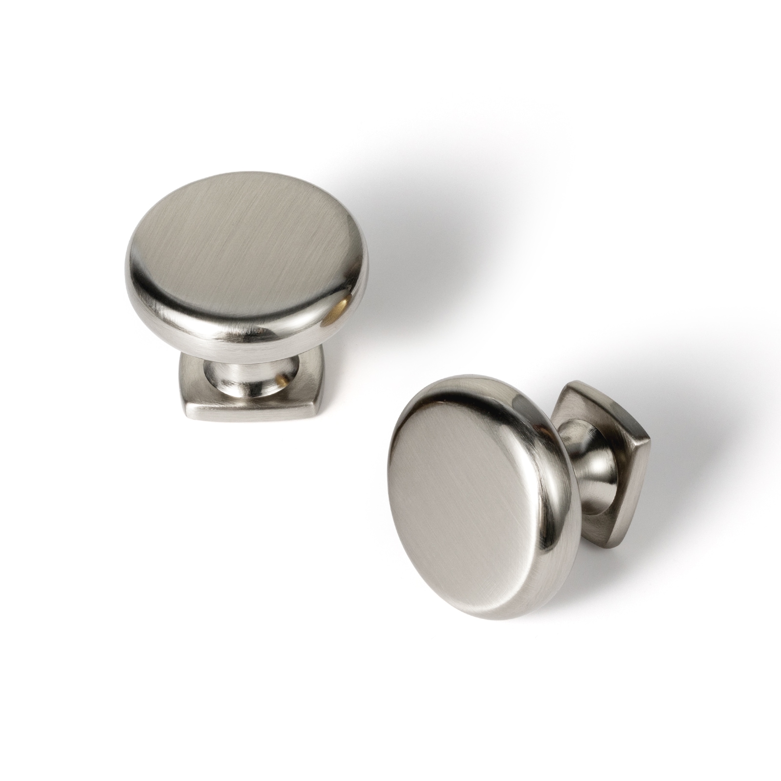 Miaokesen 9298LN-DK-12 1-3/10-in Satin Nickel Mushroom Modern Cabinet Knob 12 -Pack