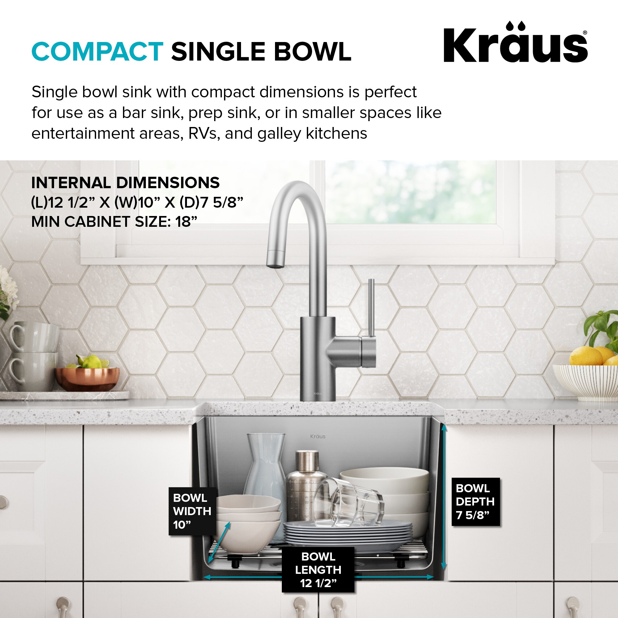 Kraus KHU631-15 Bar-Prep-Sinks - View #7
