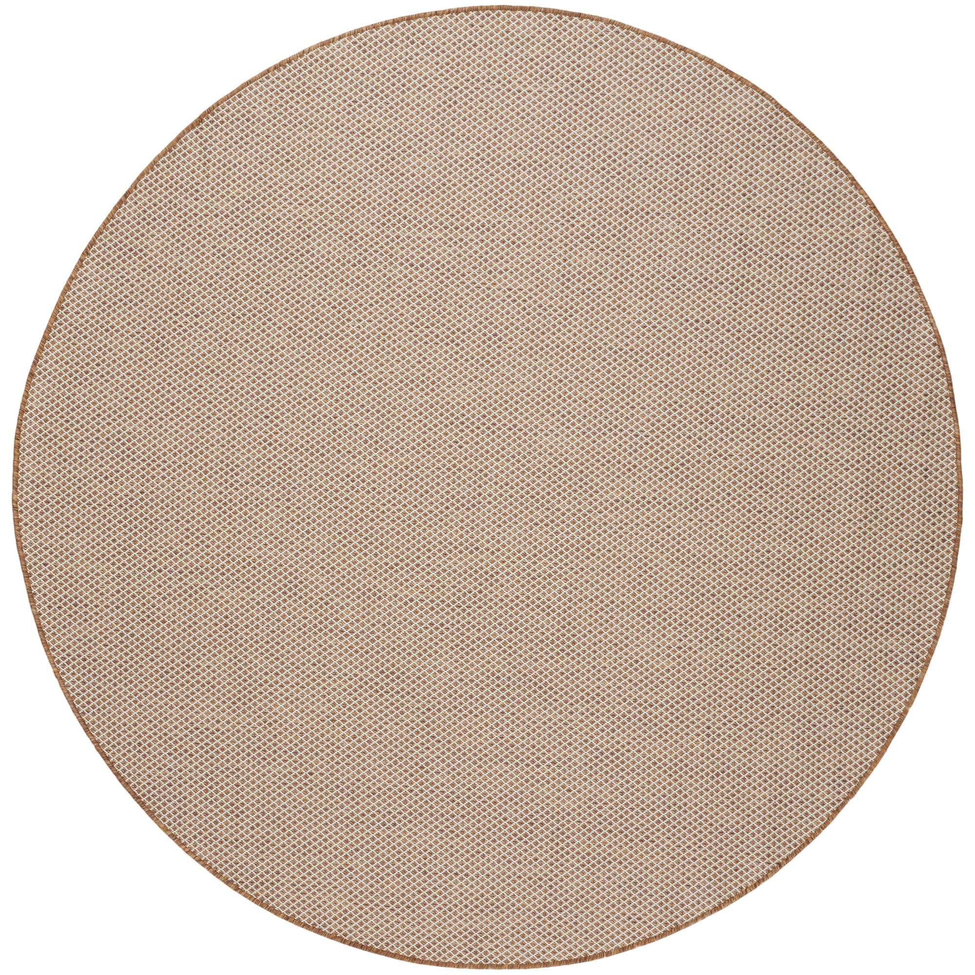 Nourison - Home Courtyard 5 ft x Round Jute Ivory Indoor or outdoor Area Rug
