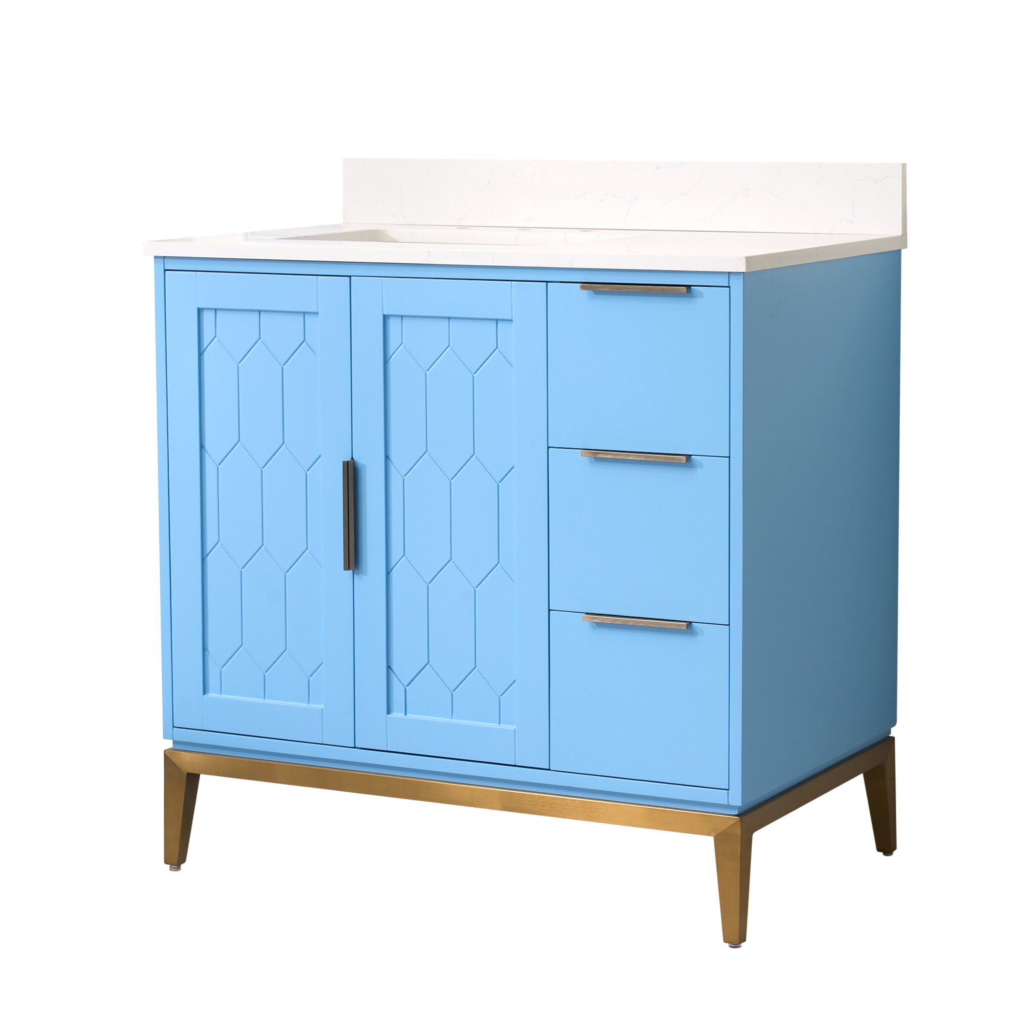 WELLFOR ALISON36QZ-LB Bath-Vanity-Combo - View #10