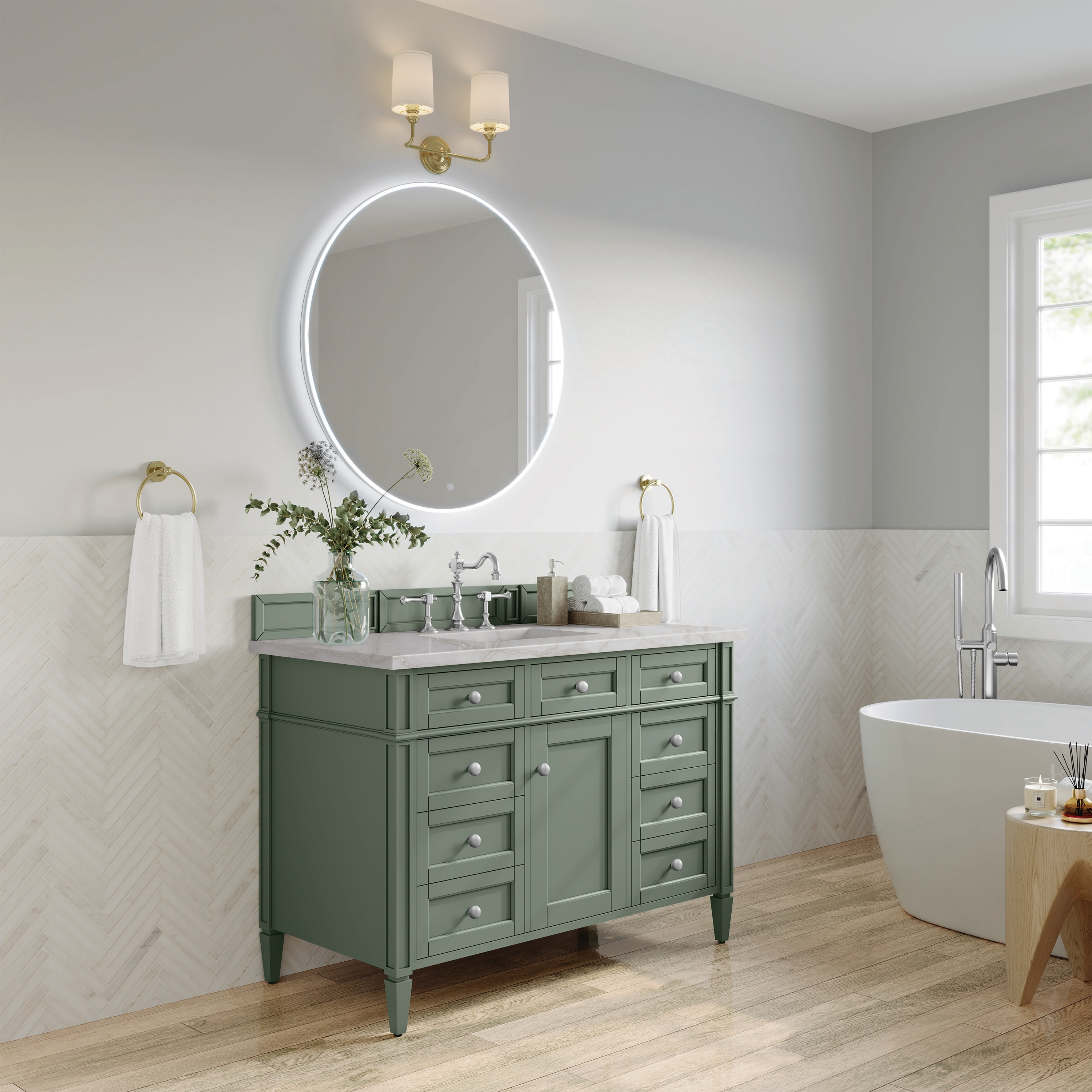 James Martin Vanities 650-V48-SC-3VSL Bath-Vanity-Combo - View #3