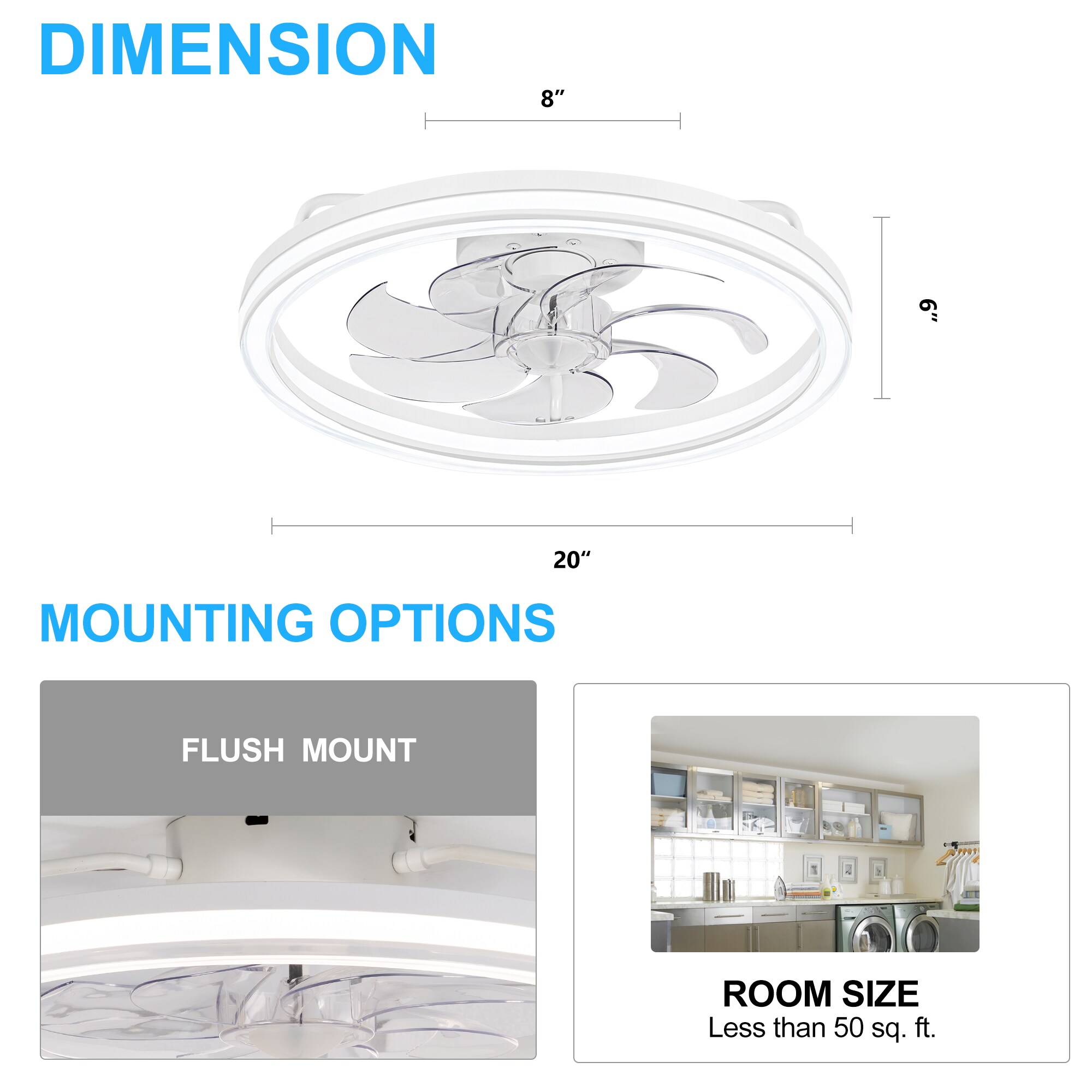 Breezary 33055-WH Ceiling-Fans - View #7