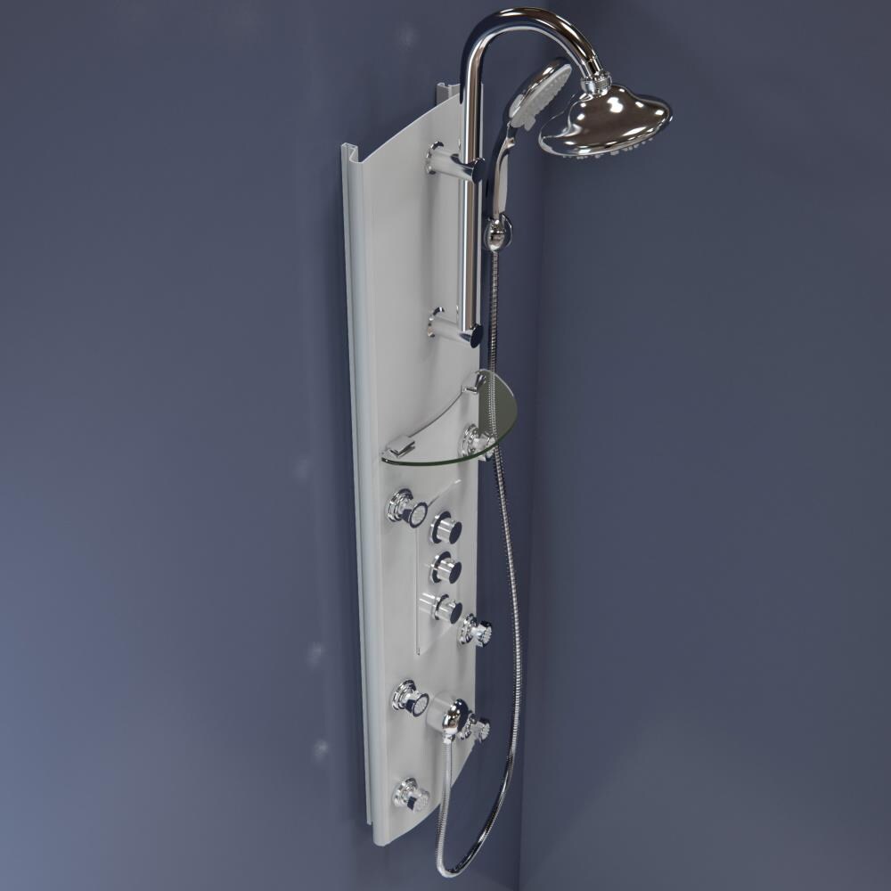 DreamLine Hydrotherapy Shower Panel with Shower Accessory Holder - Dreamline