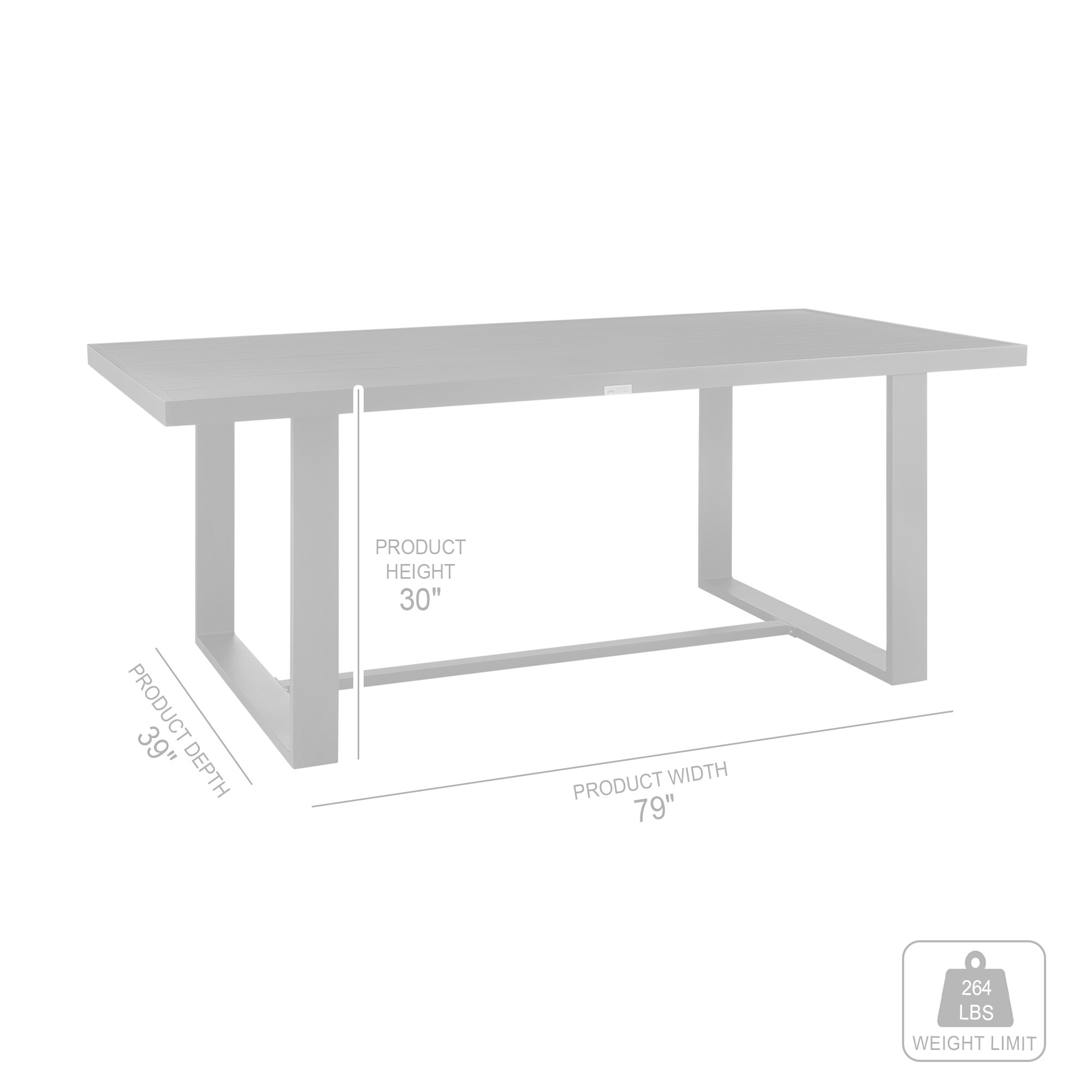 Armen Living 840254333154 Patio-Tables - View #7