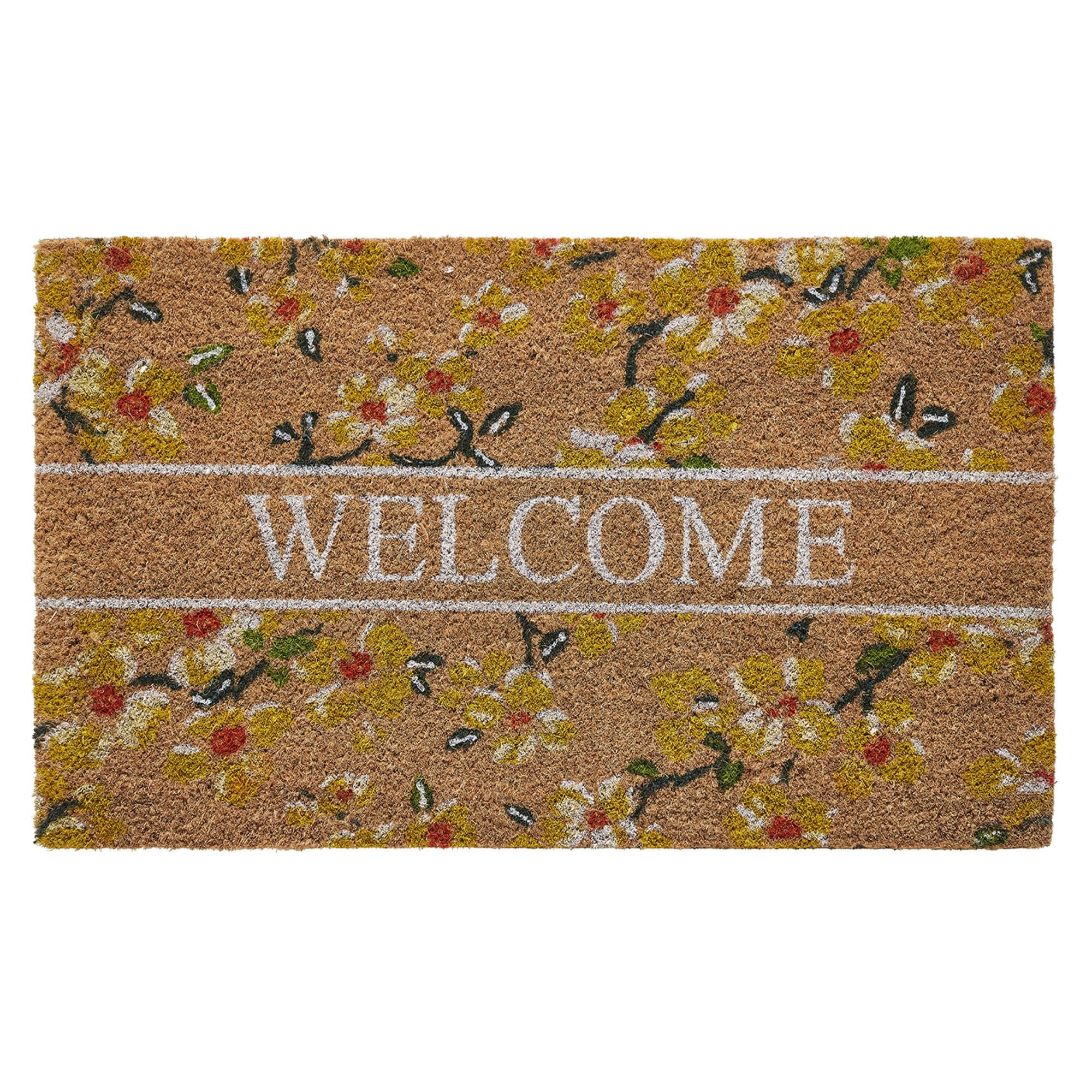 Laura Ashley  Iona Welcome 17.5 in x 30 in Door Mat