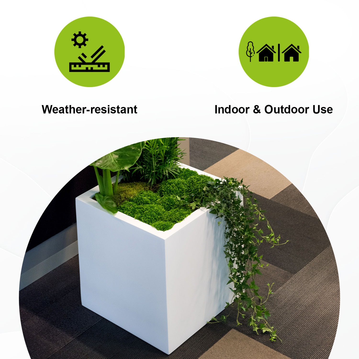 Pottery Pots E1003-50-MW Planter-Window-Box - View #6