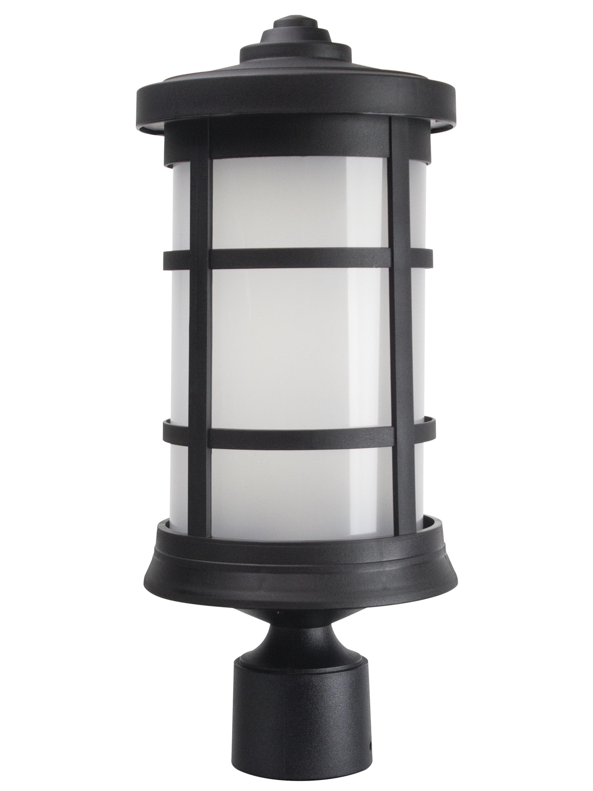Solus SPC50TF-LE26W-BK 3000K Warm White LED Bulb Included 17.25-Inches Black Modern/contemporary Outdoor Light post lantern