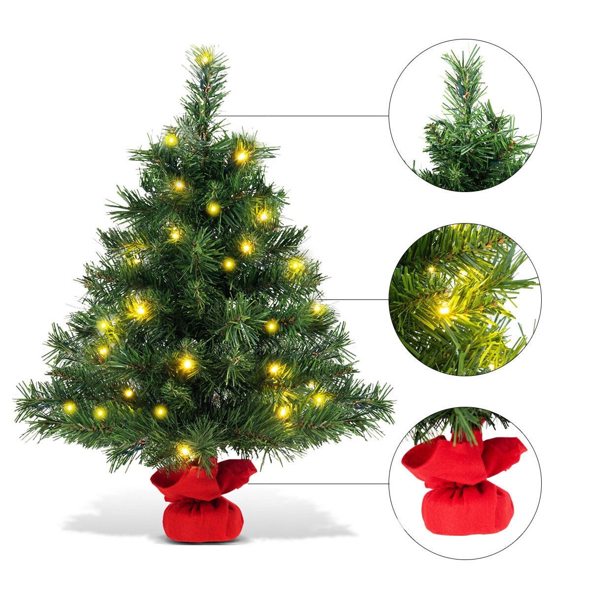 WELLFOR CM-HWY-21216 Artificial-Christmas-Trees - View #9