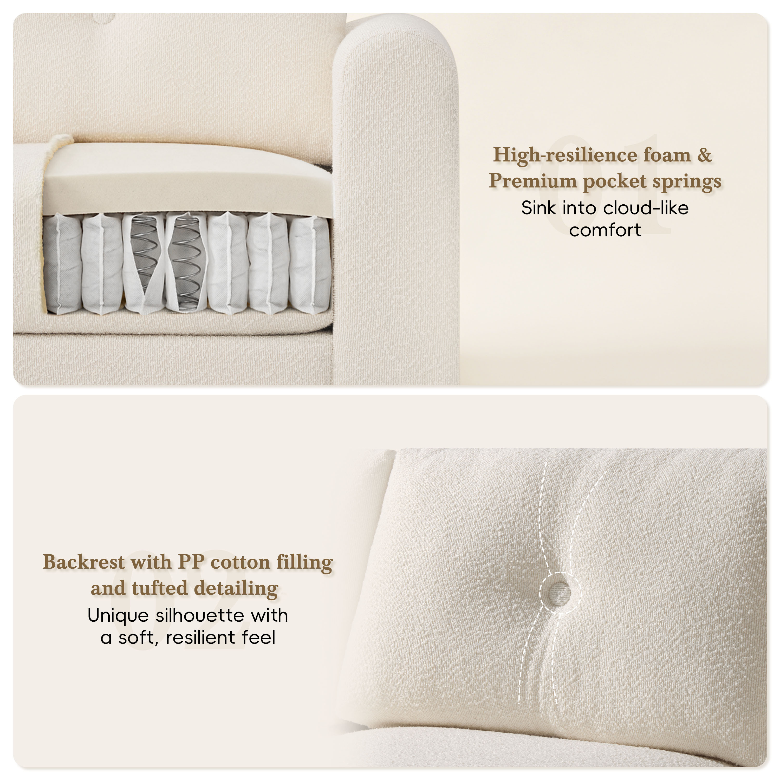 ModernLuxe L3P-N723S9821A Sofas-Loveseats - View #5