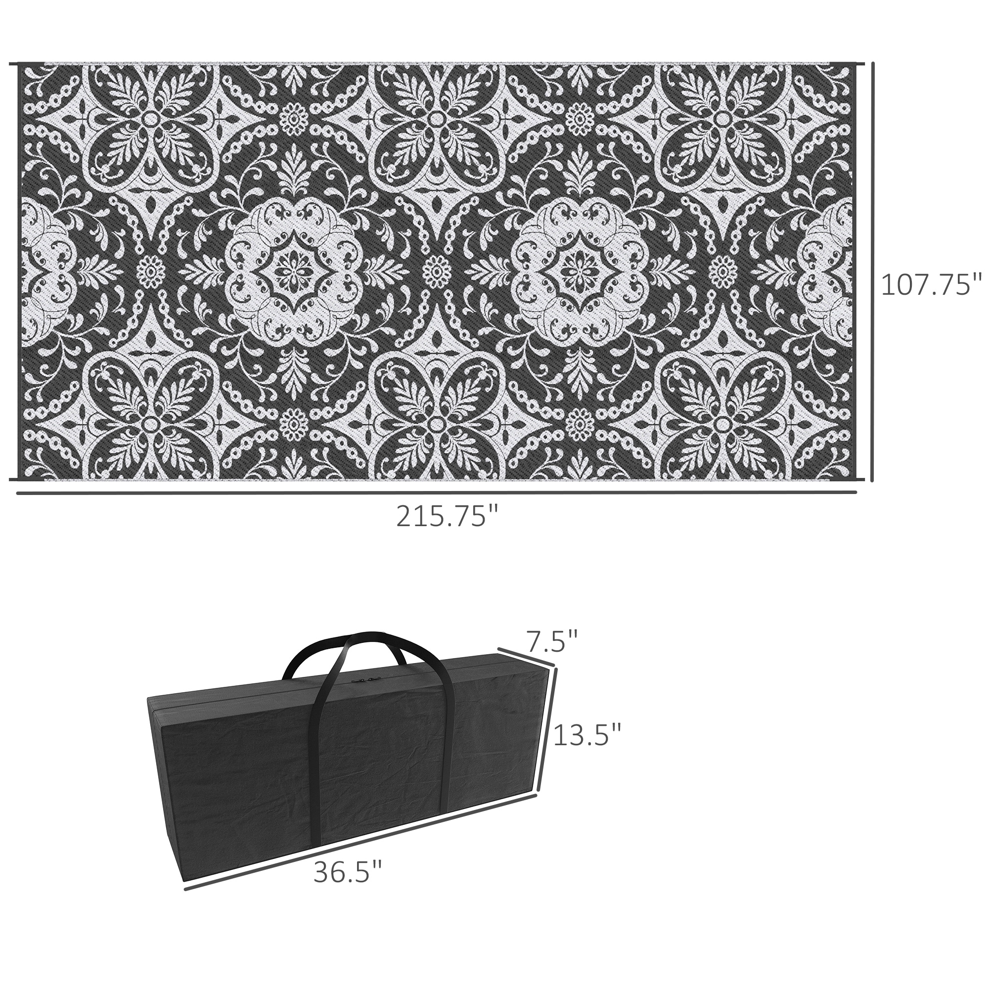 Outsunny 844-643V00GY rugs - View #3