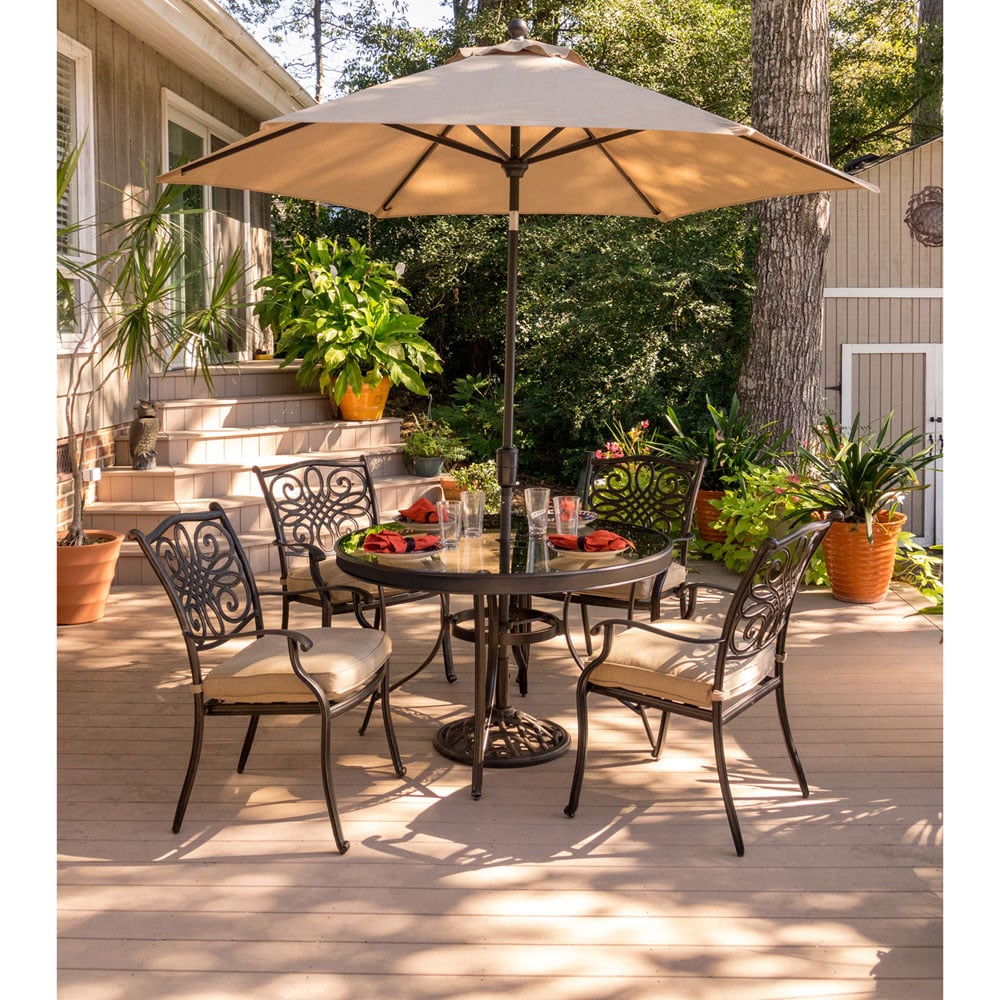 Hanover TRADDN5PCG-SU Patio-Dining-Sets - View #14