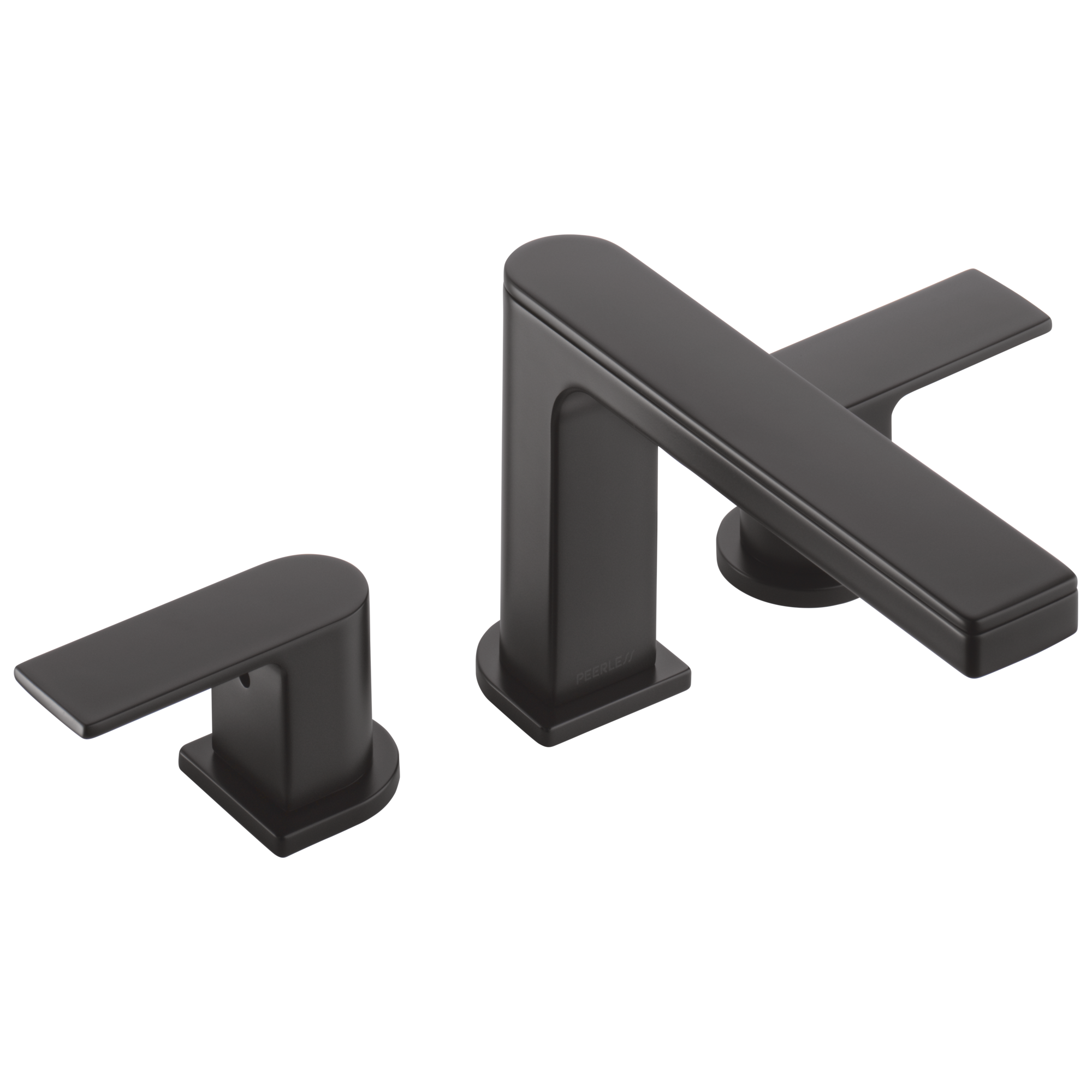 Delta Trinsic Matte Black 2-handle Deck-mount Roman High-arc Bathtub Faucet