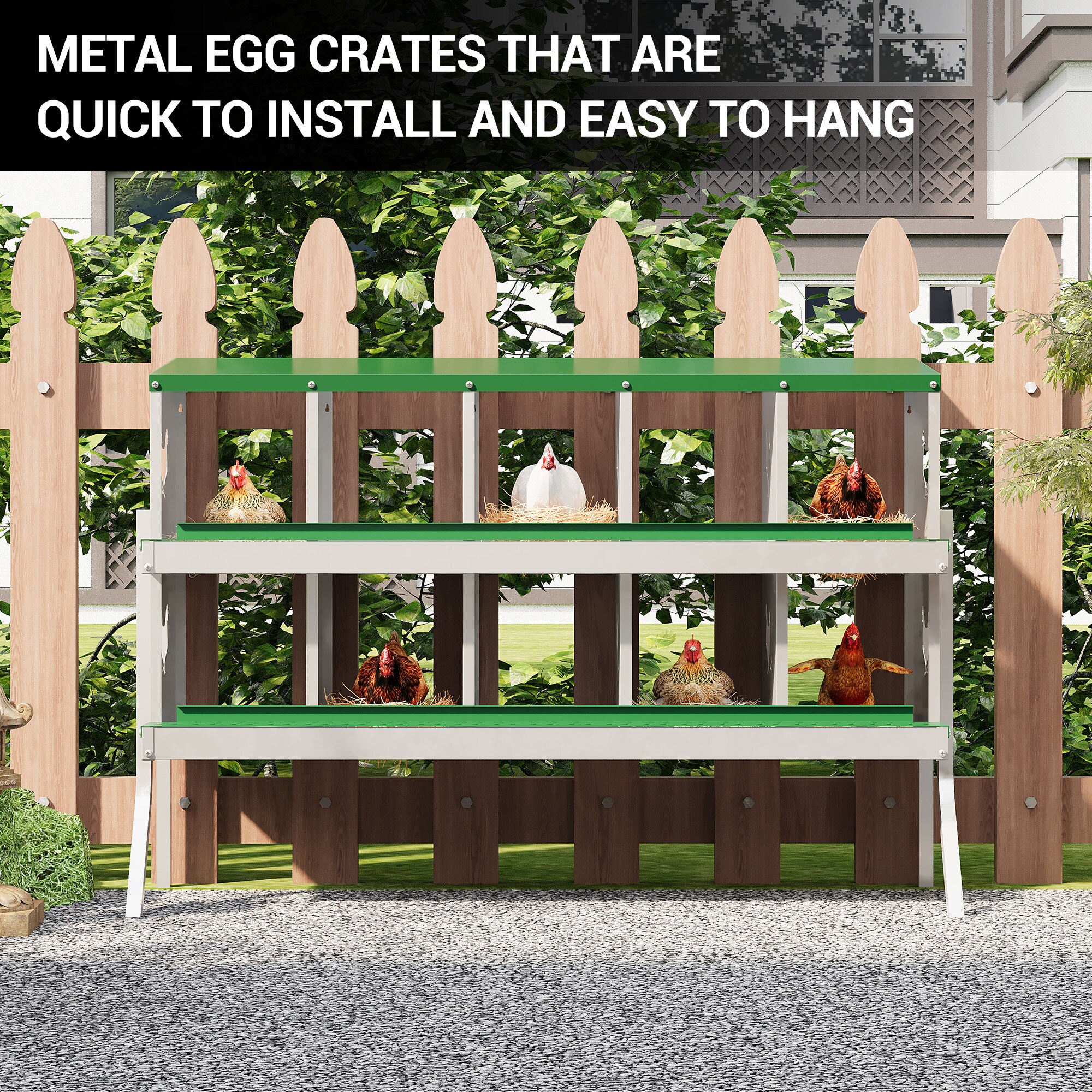 Garvee JXNAG-PHO-348SCHLC Chicken-Coops-Rabbit-Hutches - View #2
