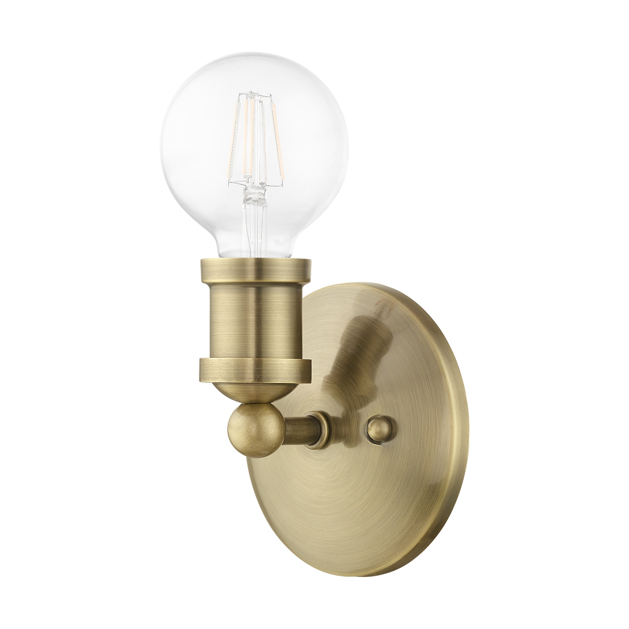 Lansdale Antique Brass Single-Light Vanity Sconce