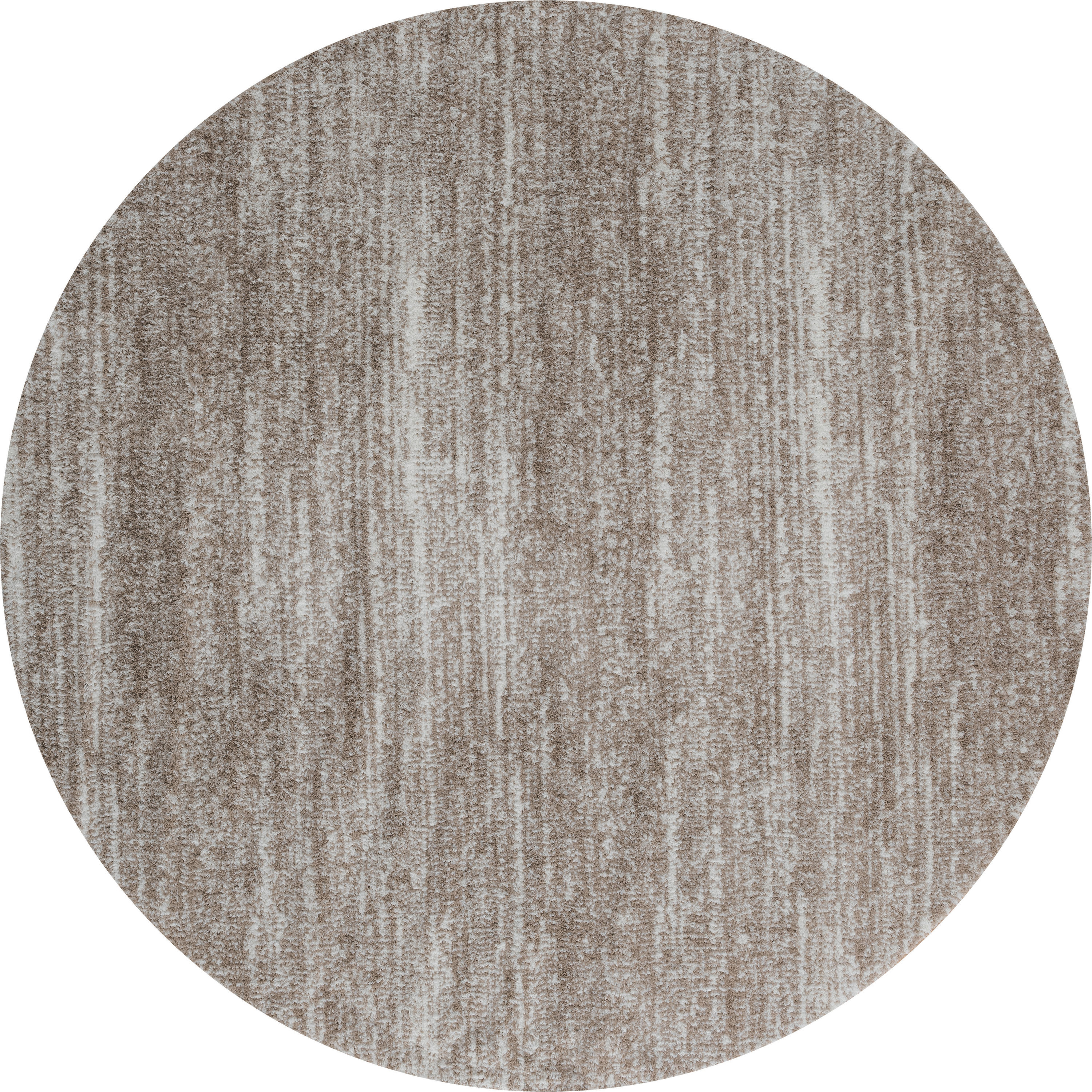United Weavers Of America 1840 20826 88R Tranquility 8 x 8 (ft) Polyester Beige Round Indoor Distressed/Overdyed Mid-Century Modern Area rug