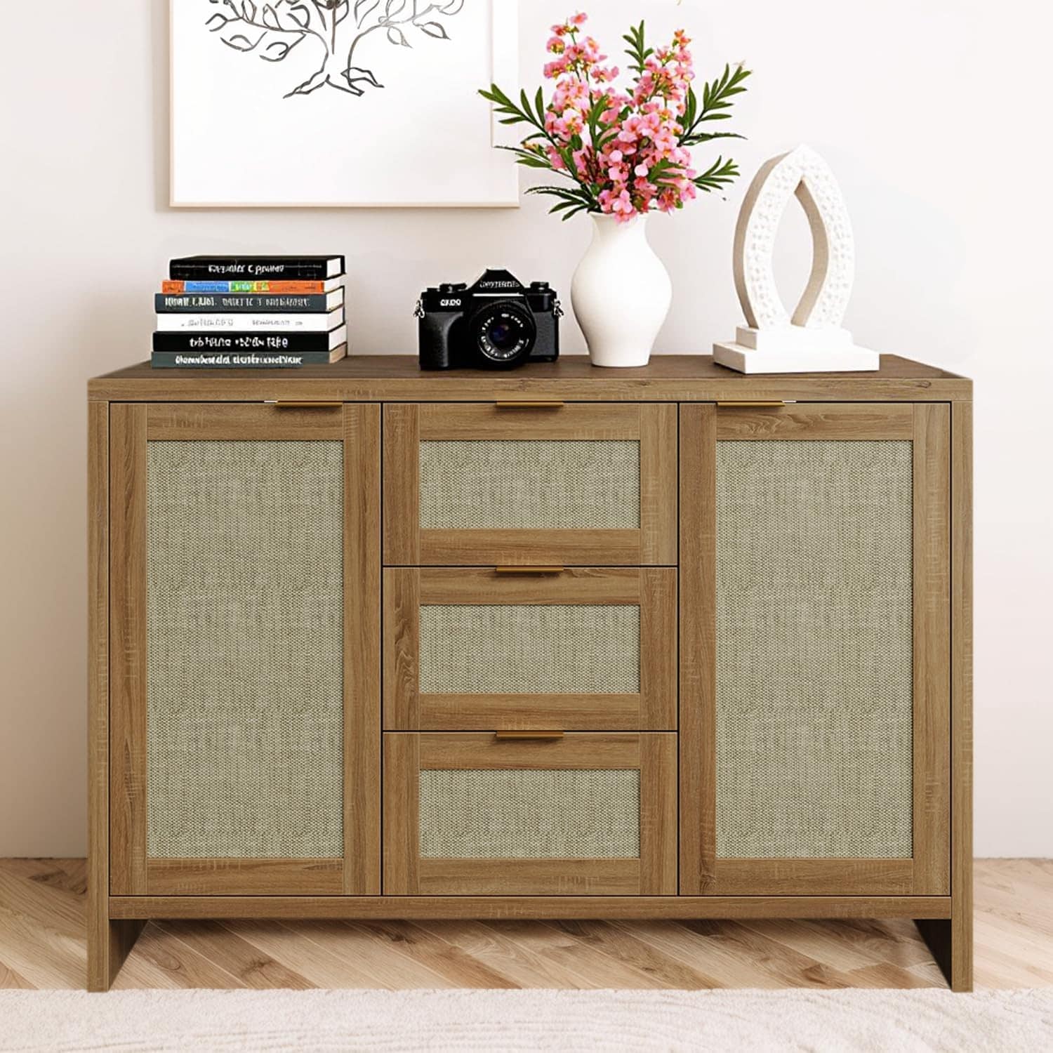 WhizMax LSNL-PHO-33C3AMG3 buffet Sideboard with drawers