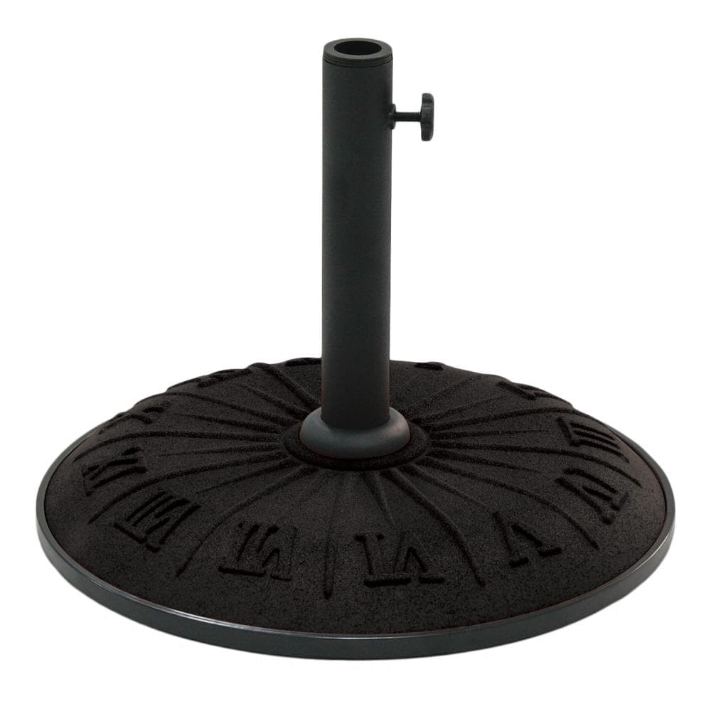 International Caravan Black Patio Umbrella Base in the Patio Umbrella ...