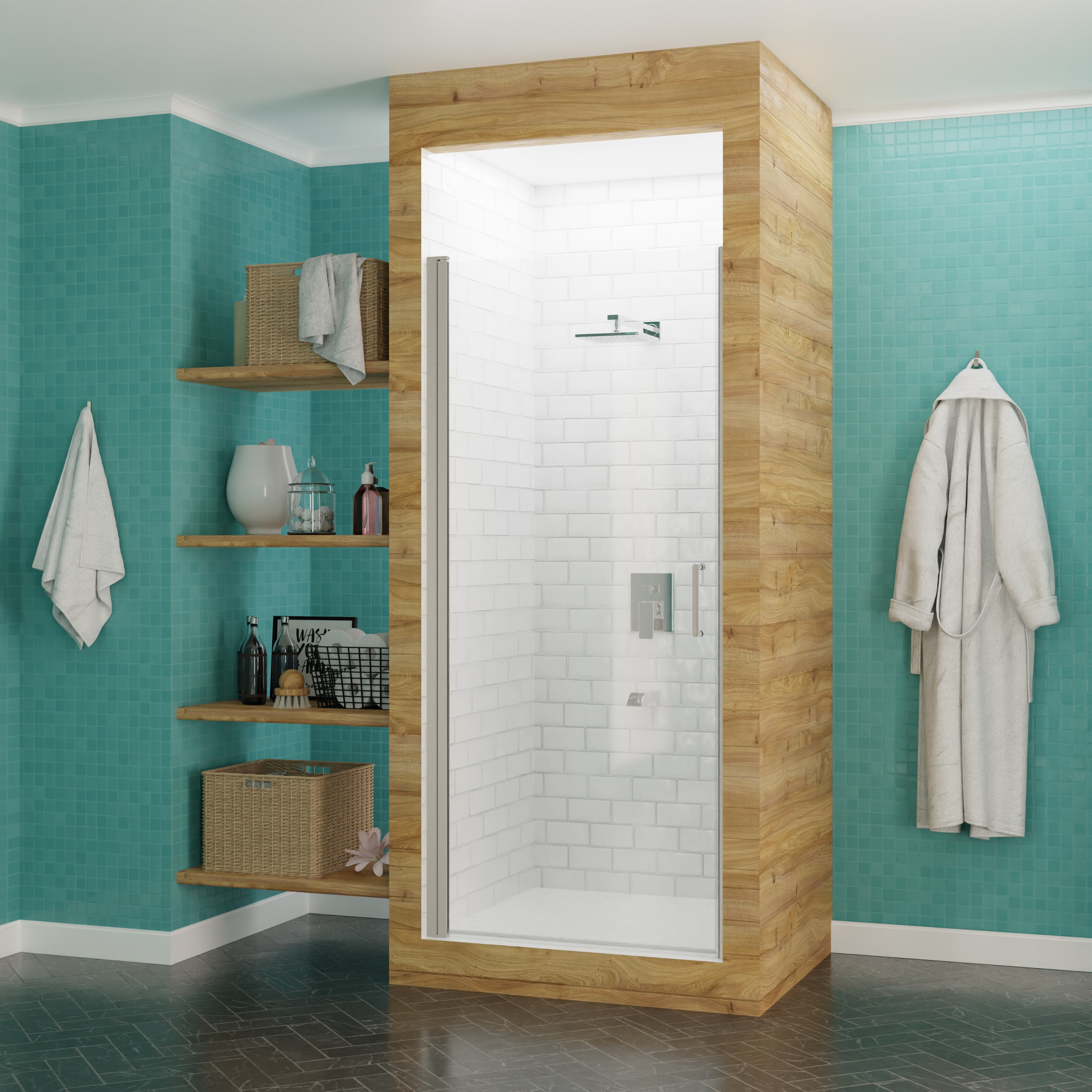 Dream Lifestyle Shower Shelf Rustproof Moisture-proof Wall Mounted