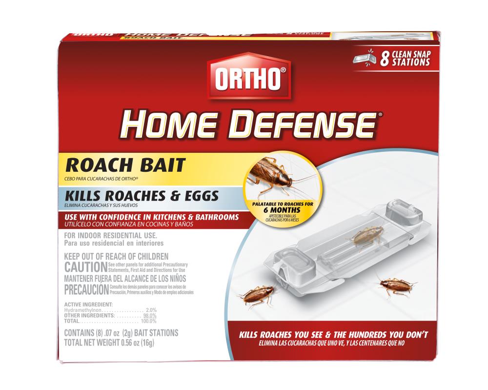ORTHO 0.56-oz Home Defense Roach Bait (8-Pack) in the Pesticides department  at